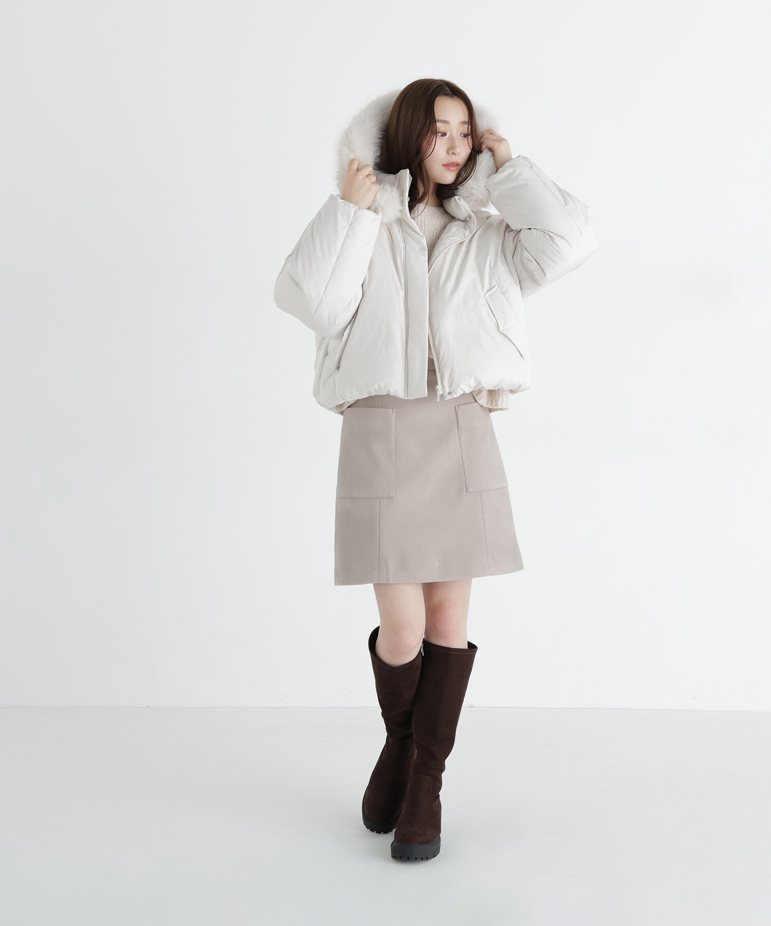  「＜ちょうど、いい服＞大人がはけるミニスカート　26FW」|スカート|