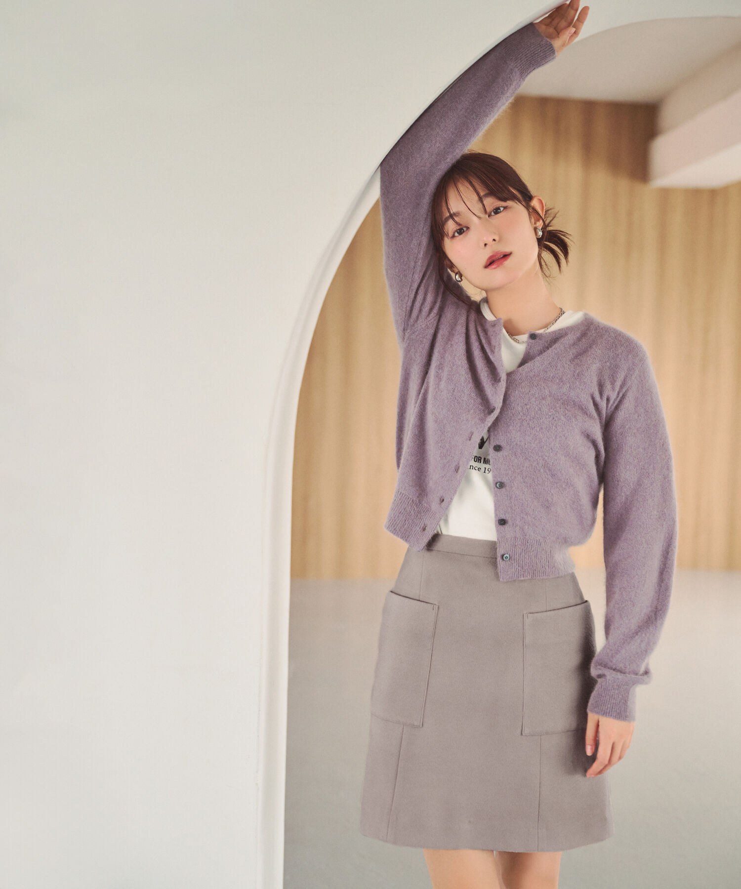  「＜ちょうど、いい服＞大人がはけるミニスカート　26FW」|スカート|