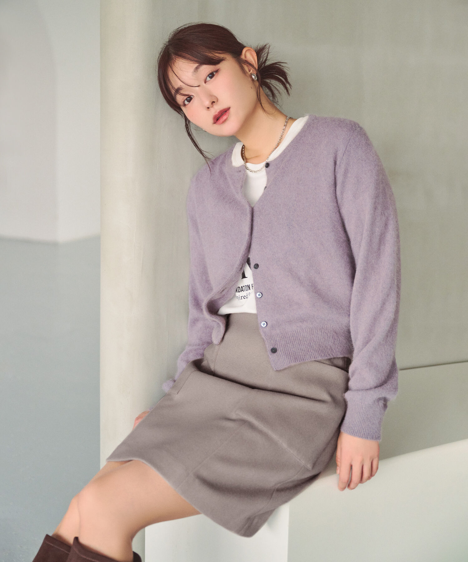  「＜ちょうど、いい服＞大人がはけるミニスカート　26FW」|スカート|