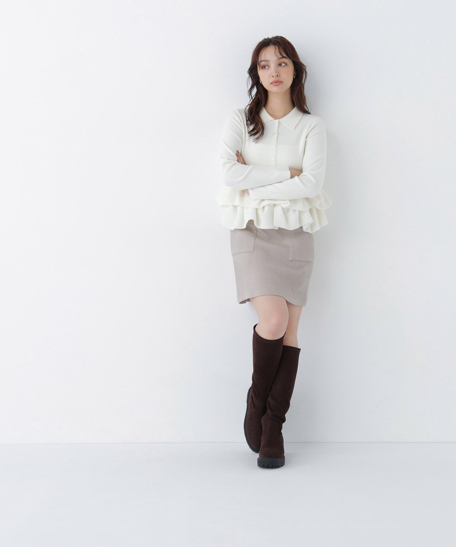  「＜ちょうど、いい服＞大人がはけるミニスカート　26FW」|スカート|