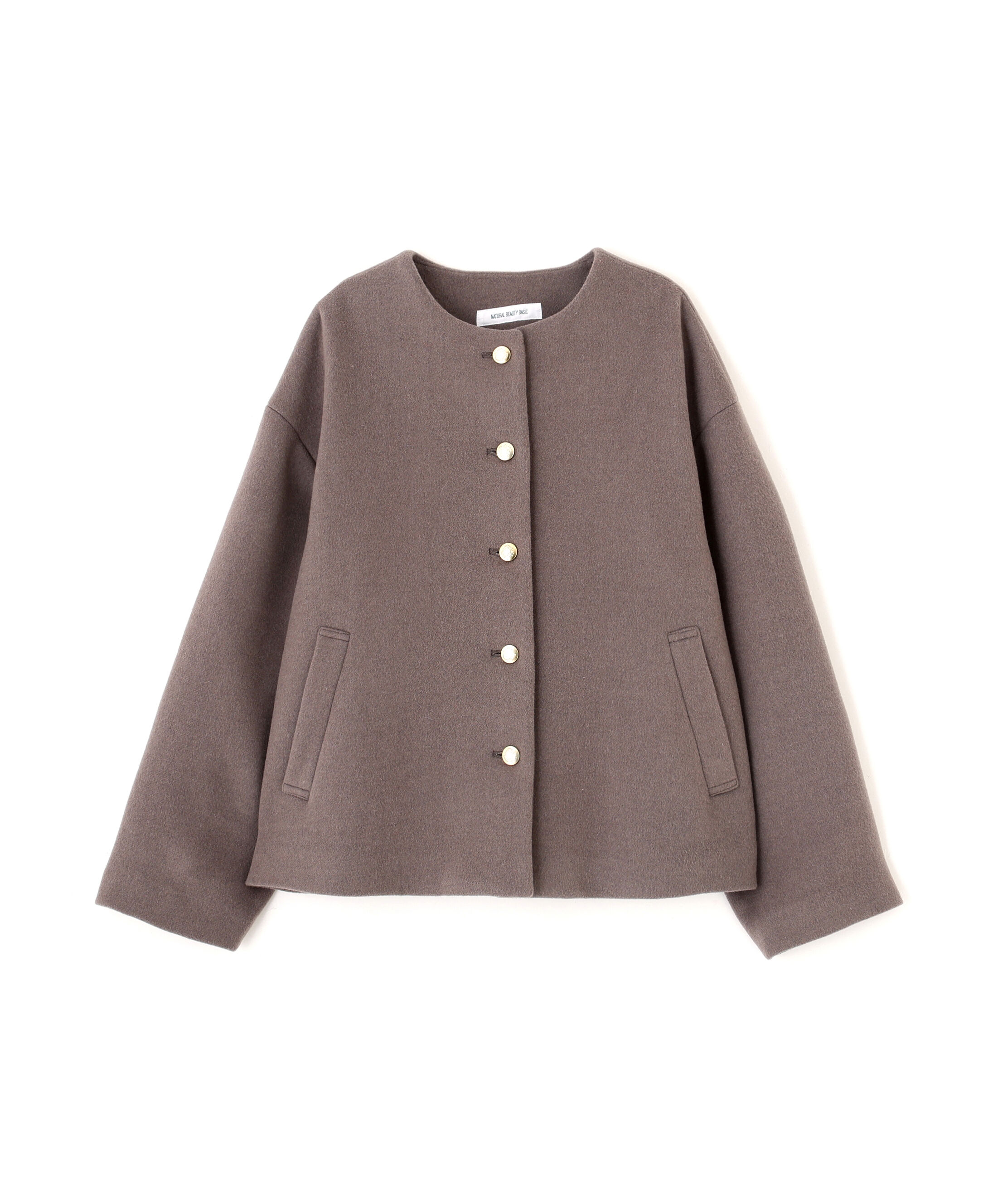  「<WEB限定ｶﾗｰ:ﾓｶ><ちょうど､いい服>&ldquo;いつものが見違えるﾊｰﾌｺｰ 」|ブルゾン・スタジャン|