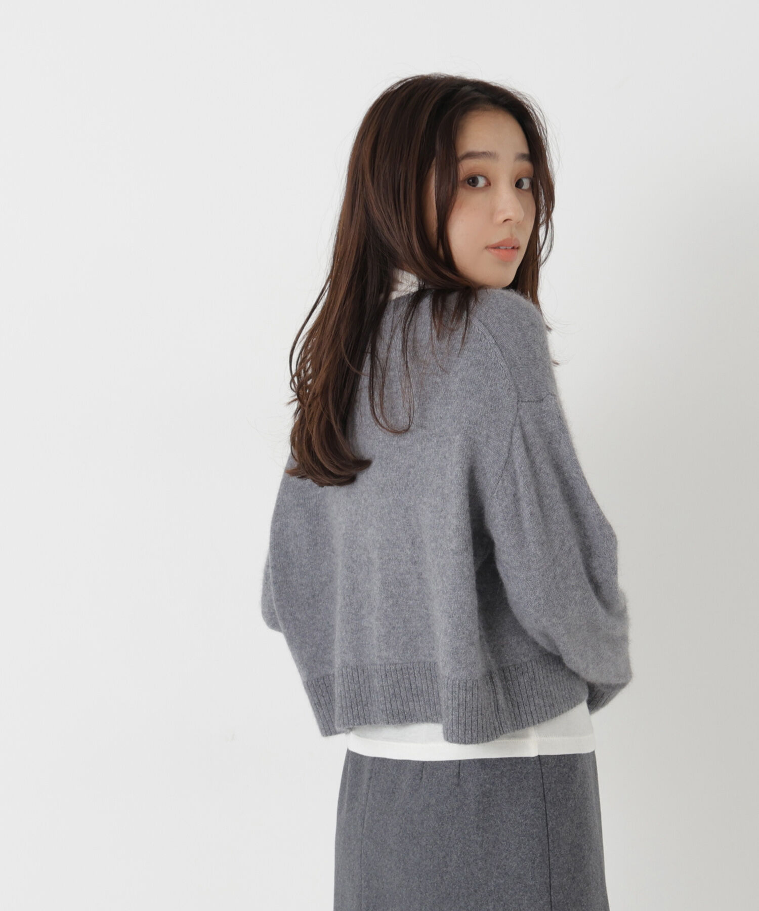  「＜ちょうど、いい服＞毎日着惚れるクロップドニット　26FW」|ニット・セーター|
