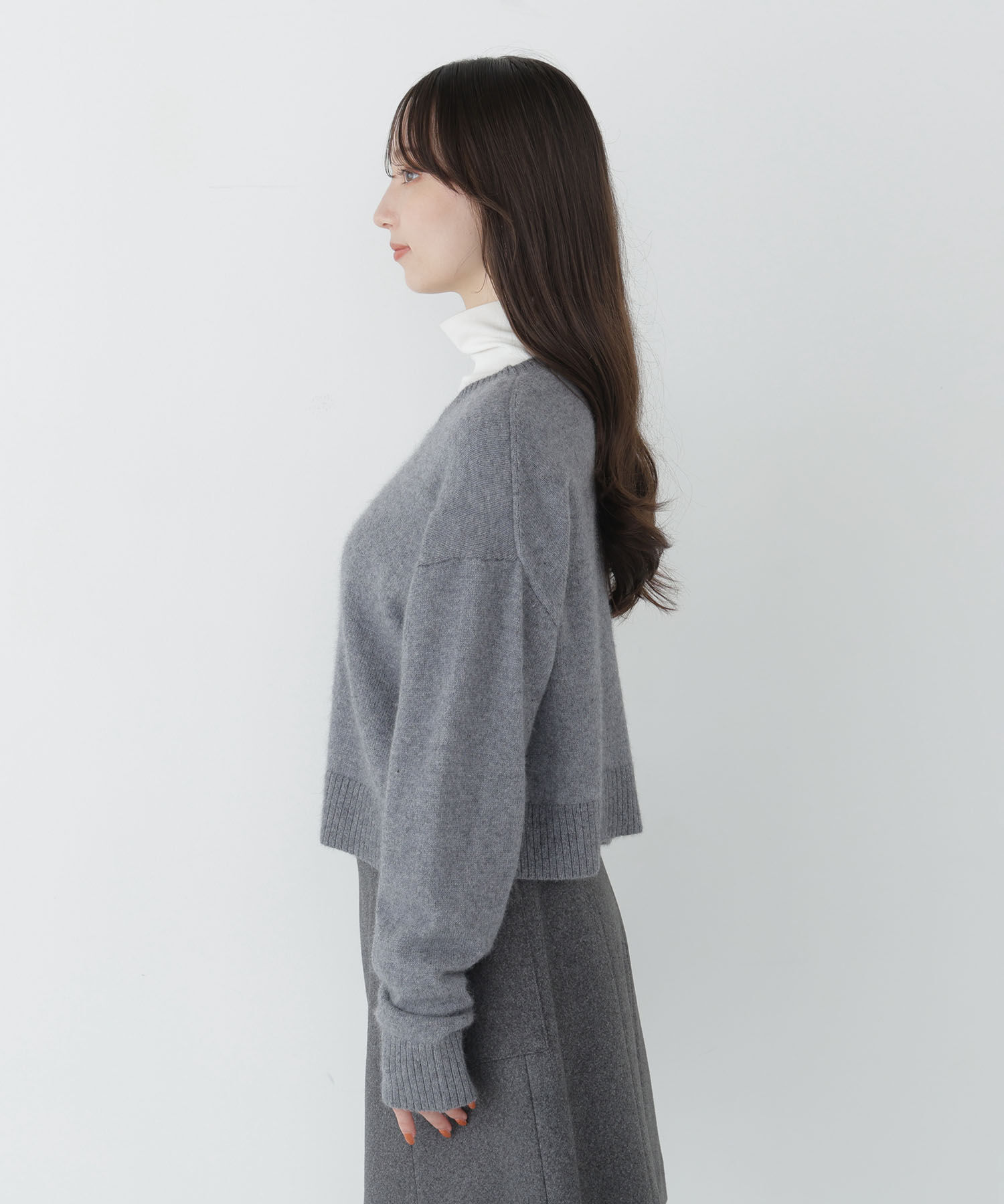  「＜ちょうど、いい服＞毎日着惚れるクロップドニット　26FW」|ニット・セーター|