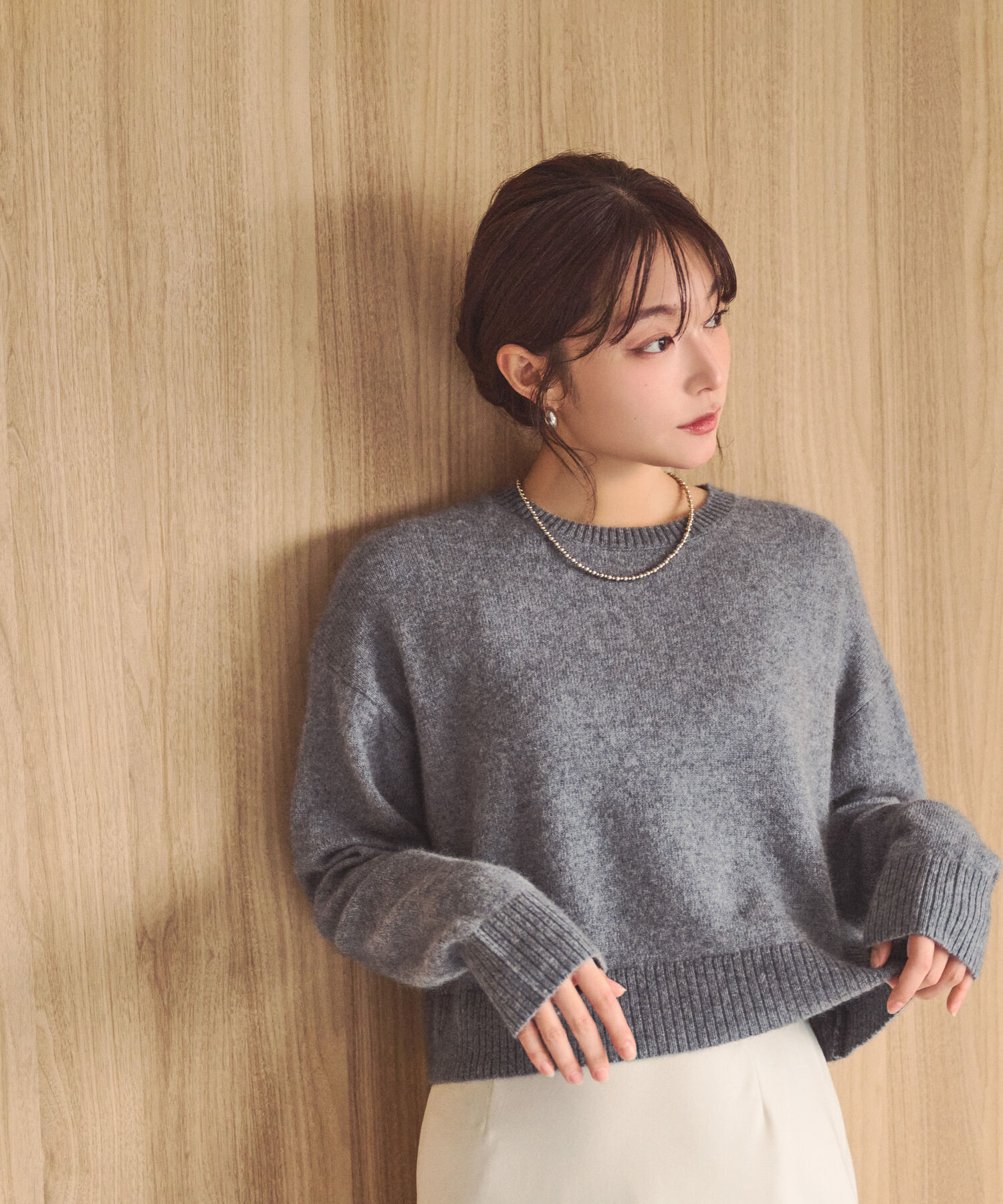  「＜ちょうど、いい服＞毎日着惚れるクロップドニット　26FW」|ニット・セーター|