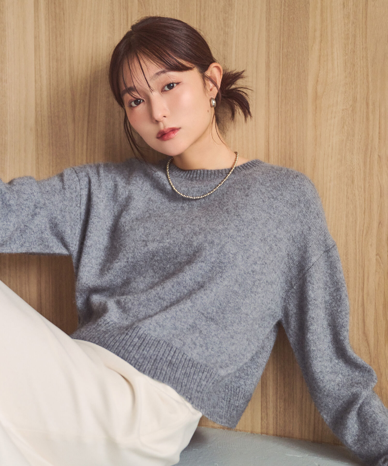  「＜ちょうど、いい服＞毎日着惚れるクロップドニット　26FW」|ニット・セーター|