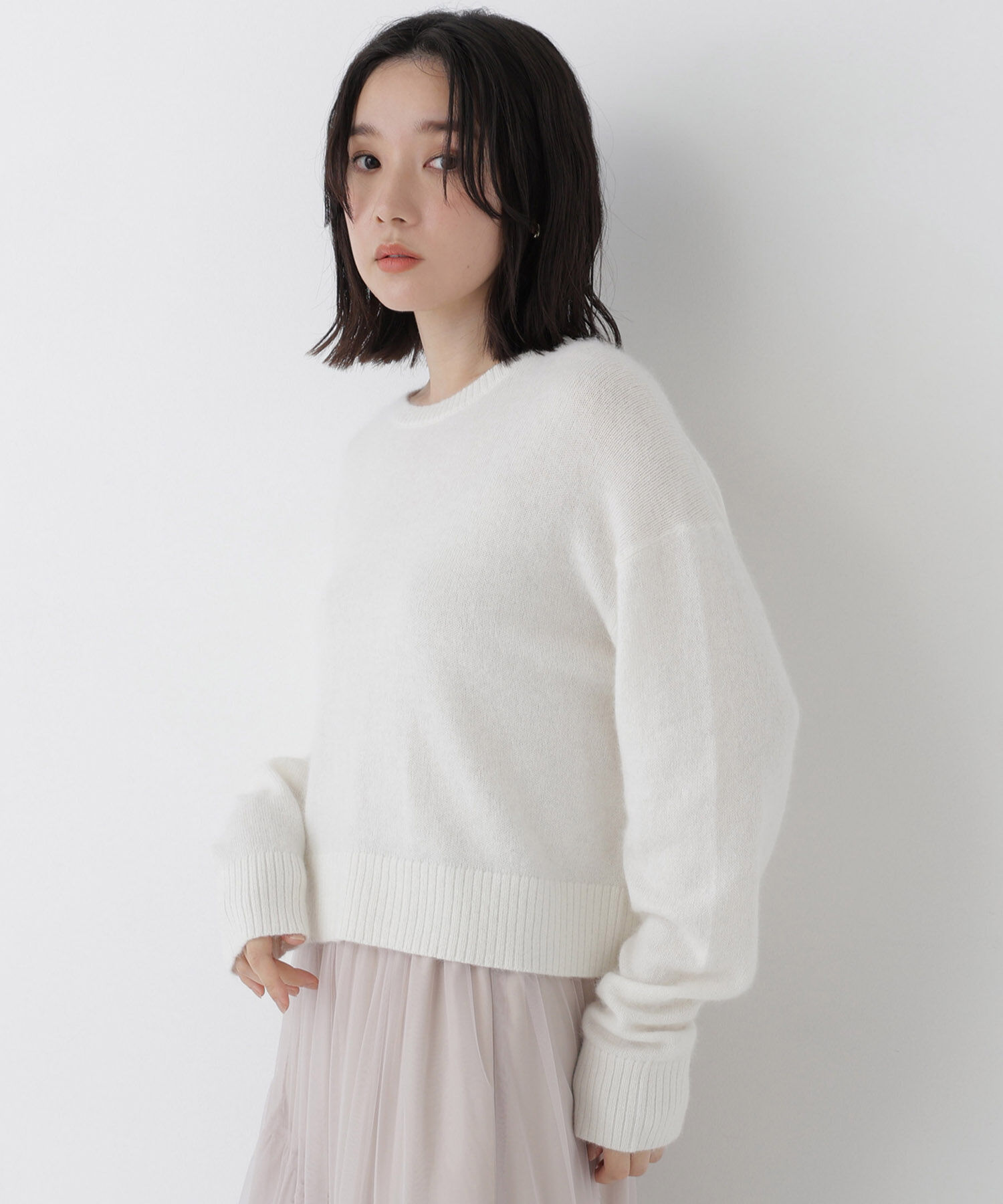  「＜ちょうど、いい服＞毎日着惚れるクロップドニット　26FW」|ニット・セーター|