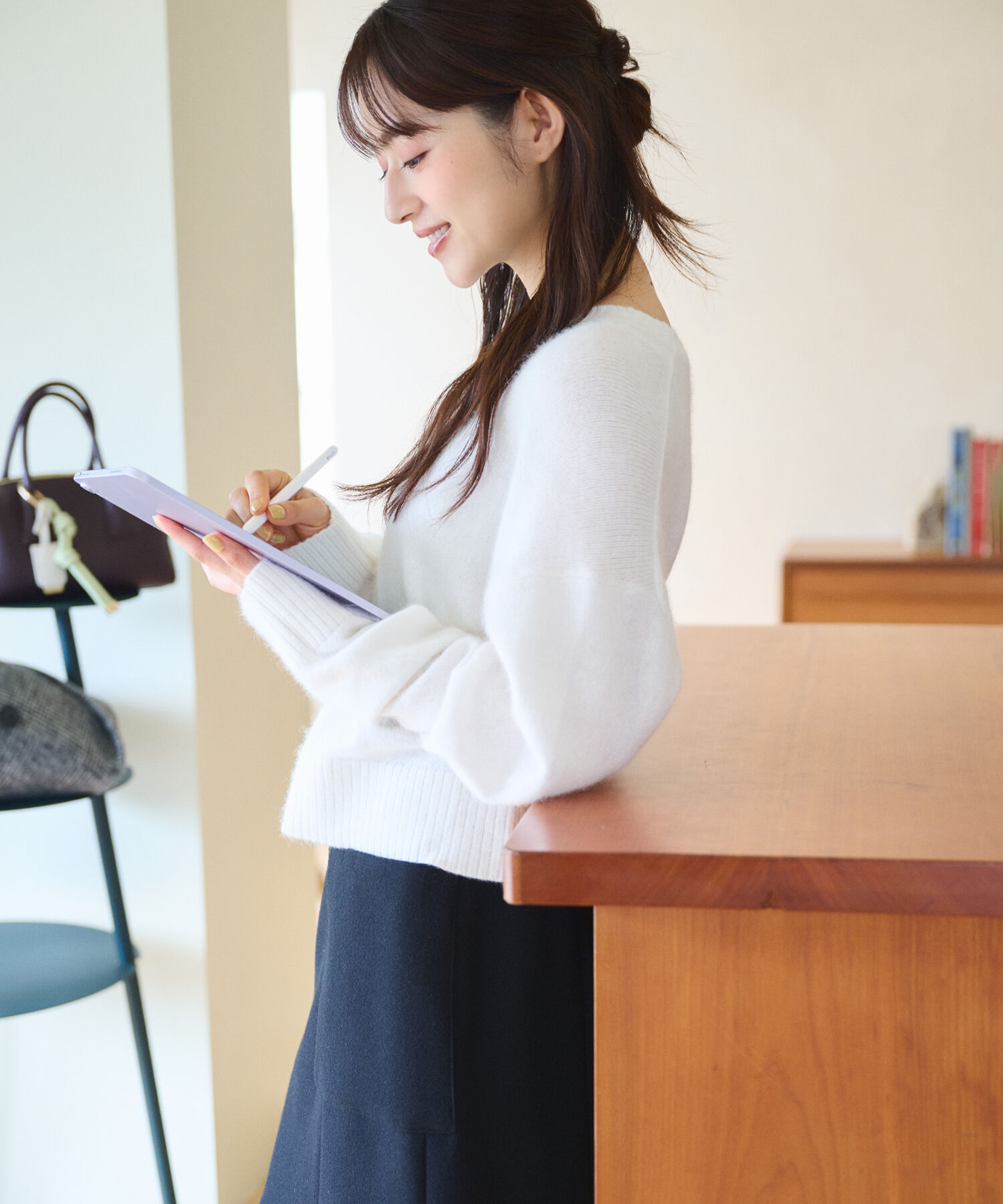  「＜ちょうど、いい服＞毎日着惚れるクロップドニット　26FW」|ニット・セーター|