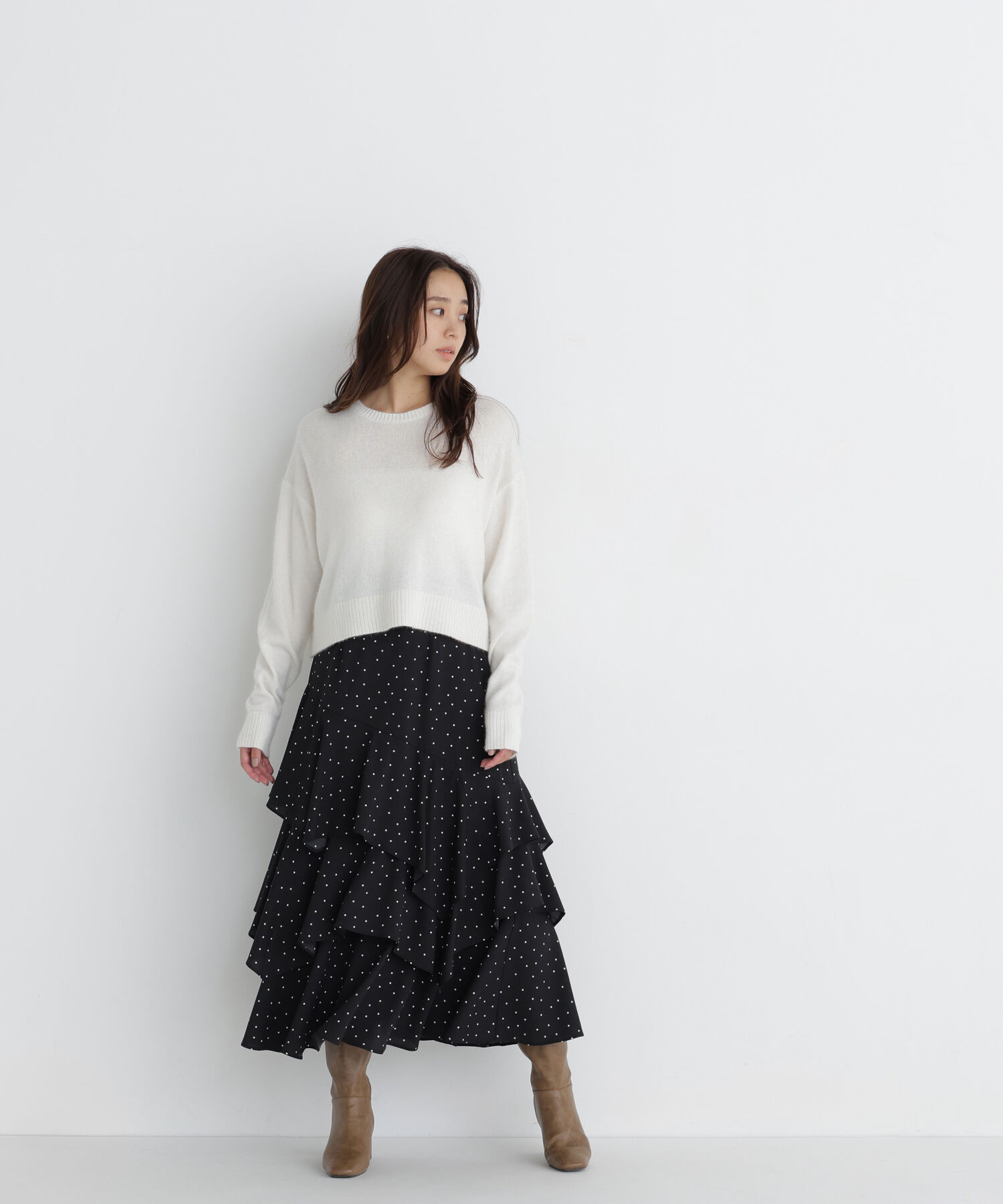  「＜ちょうど、いい服＞毎日着惚れるクロップドニット　26FW」|ニット・セーター|