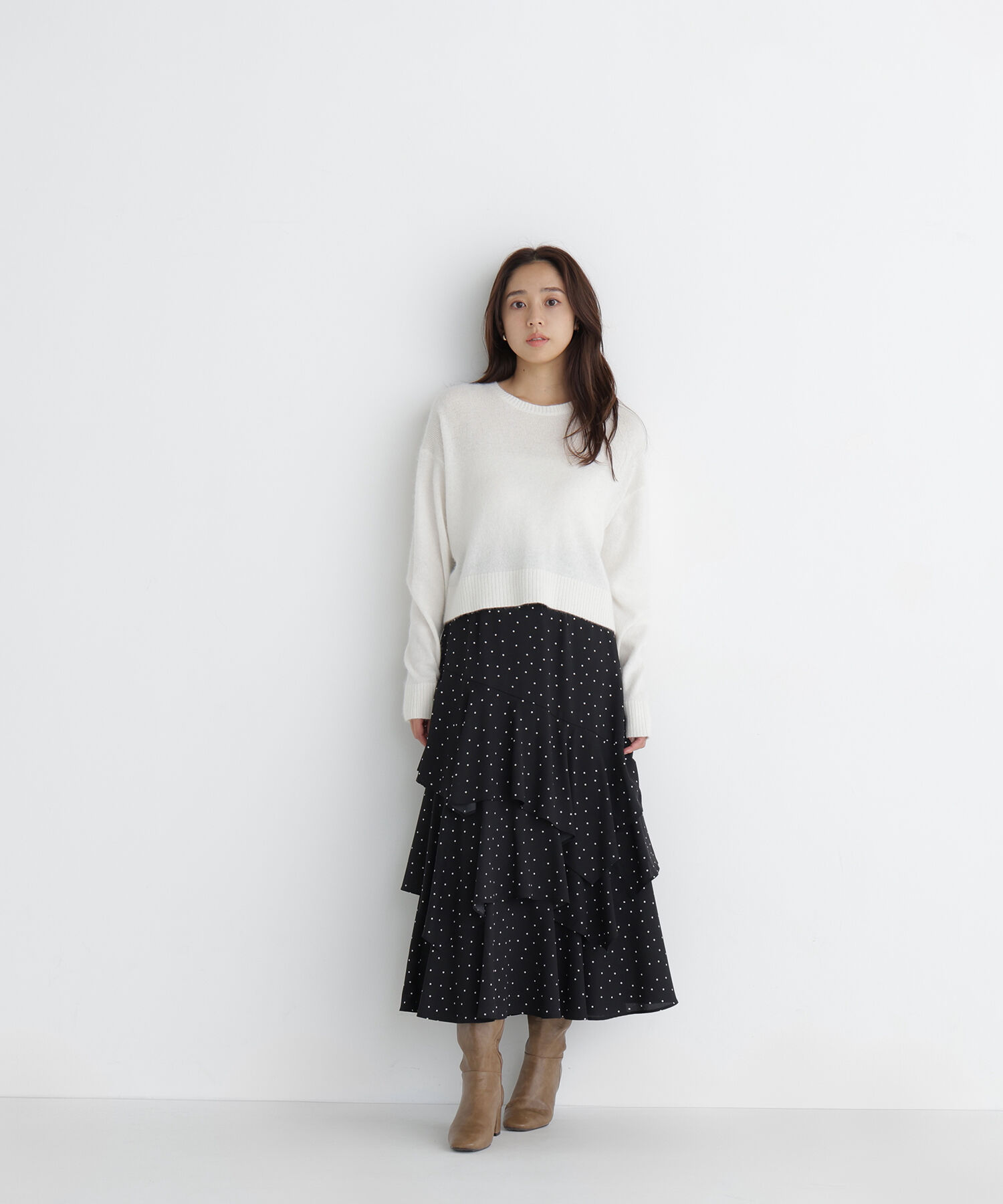  「＜ちょうど、いい服＞毎日着惚れるクロップドニット　26FW」|ニット・セーター|