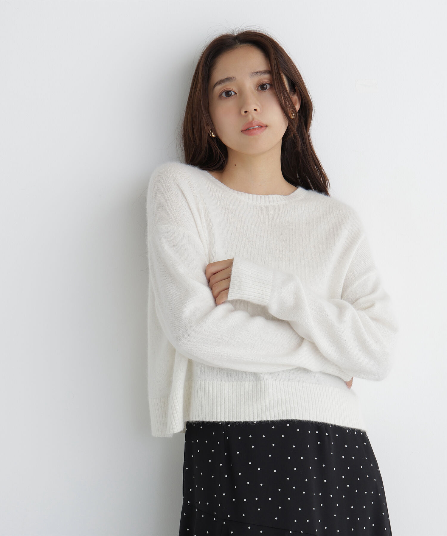  「＜ちょうど、いい服＞毎日着惚れるクロップドニット　26FW」|ニット・セーター|