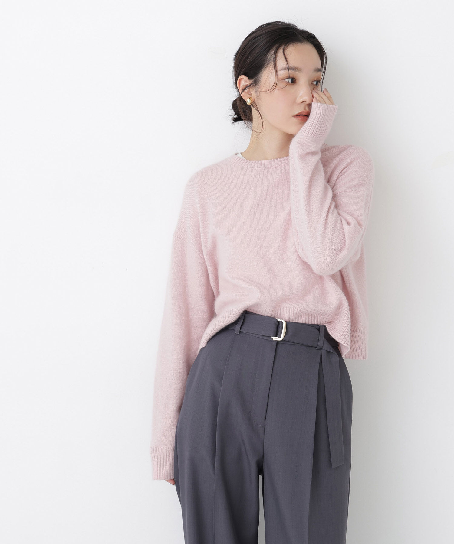  「＜ちょうど、いい服＞毎日着惚れるクロップドニット　26FW」|ニット・セーター|