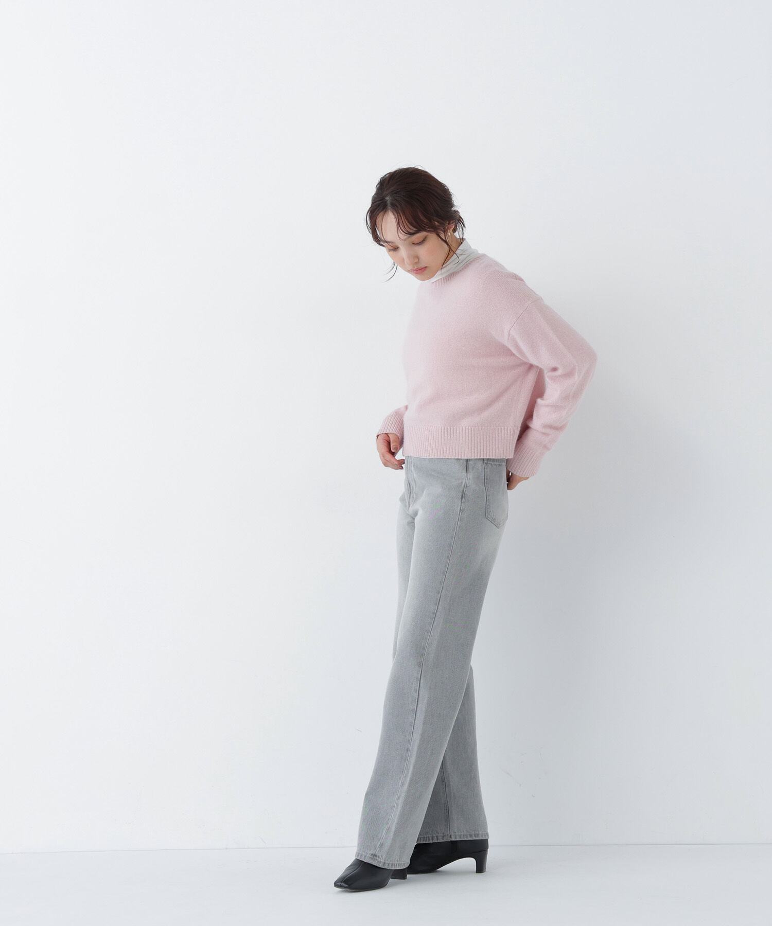  「＜ちょうど、いい服＞毎日着惚れるクロップドニット　26FW」|ニット・セーター|