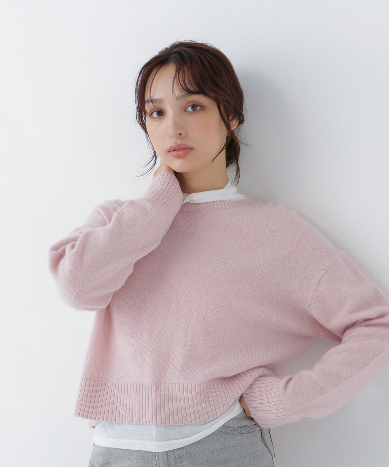  「＜ちょうど、いい服＞毎日着惚れるクロップドニット　26FW」|ニット・セーター|