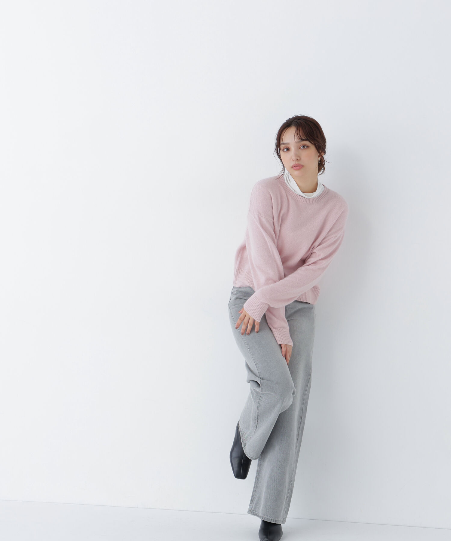  「＜ちょうど、いい服＞毎日着惚れるクロップドニット　26FW」|ニット・セーター|