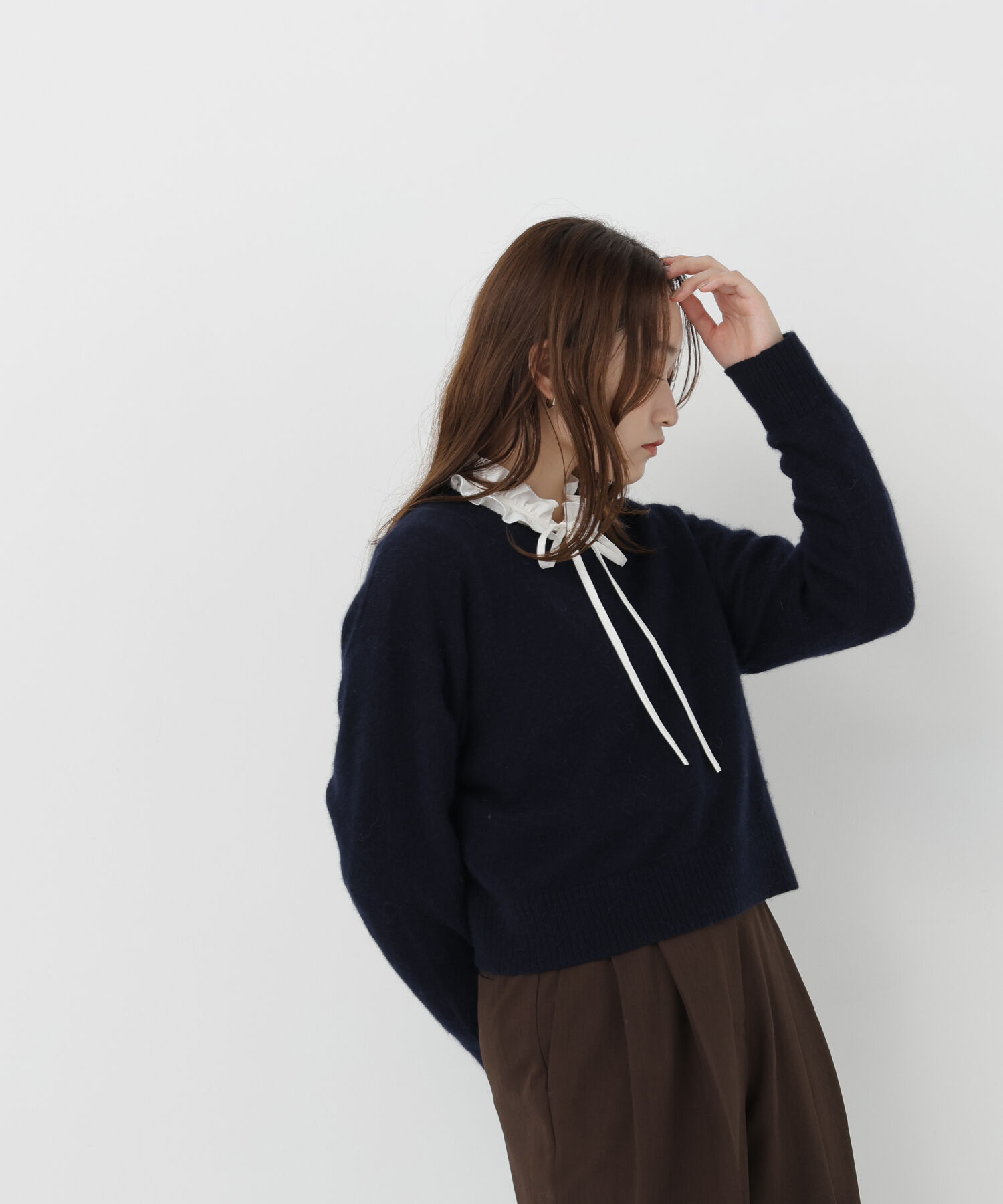  「＜ちょうど、いい服＞毎日着惚れるクロップドニット　26FW」|ニット・セーター|