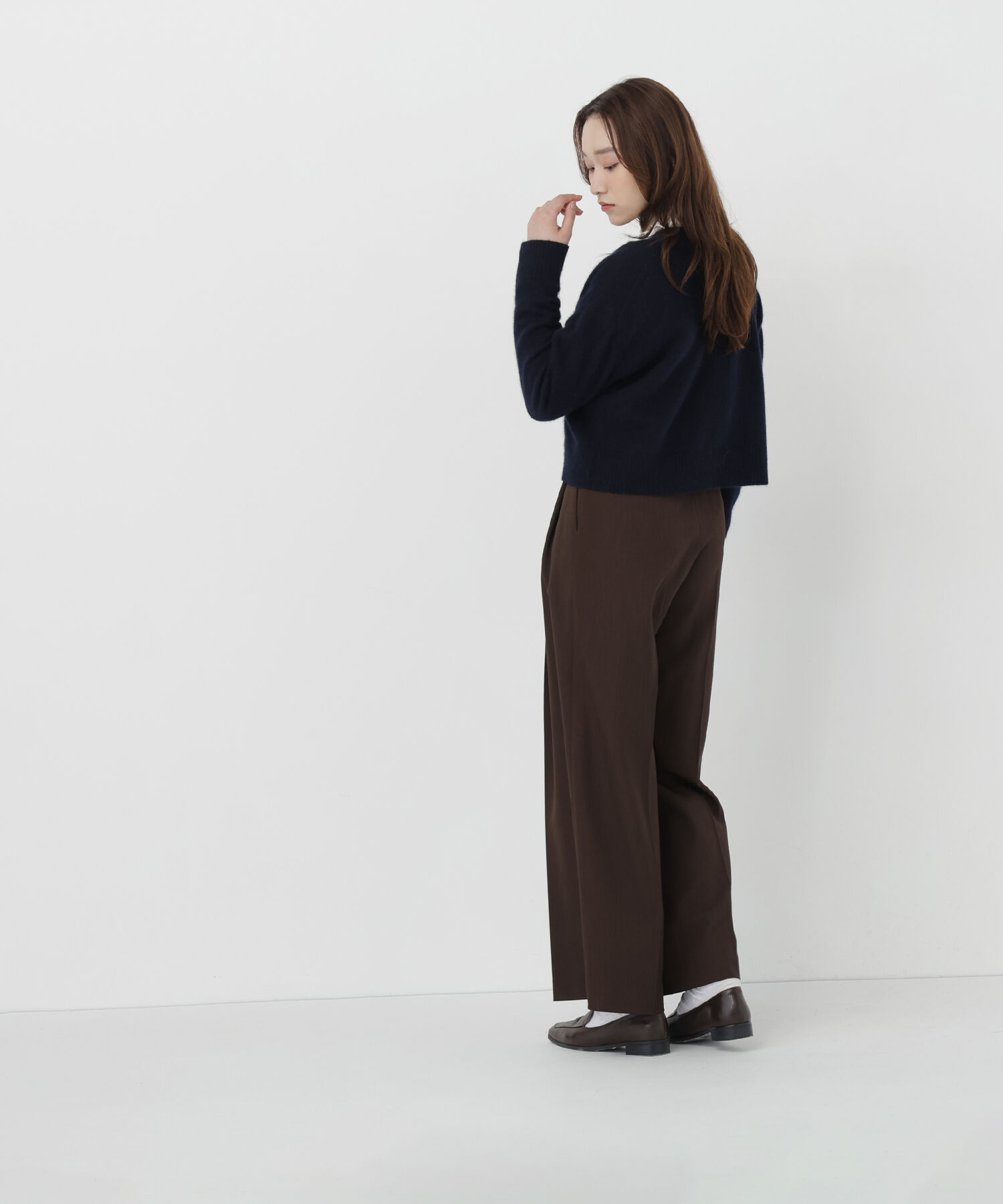  「＜ちょうど、いい服＞毎日着惚れるクロップドニット　26FW」|ニット・セーター|
