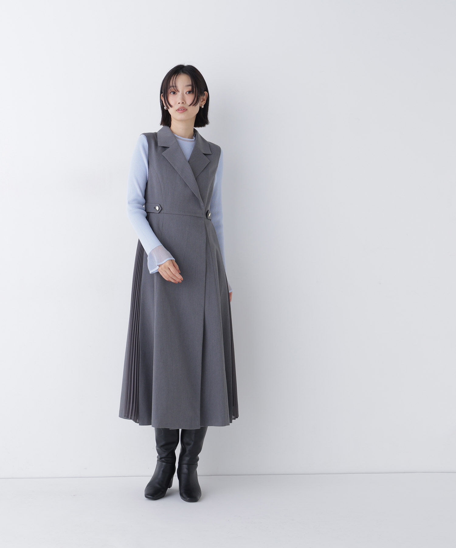  「サイドプリーツジャンスカ　26AW」|ワンピース|