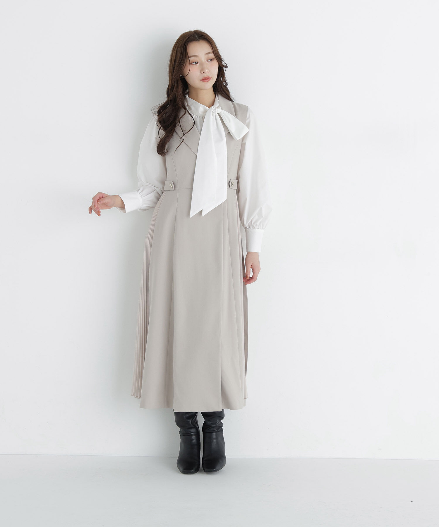  「サイドプリーツジャンスカ　26AW」|ワンピース|