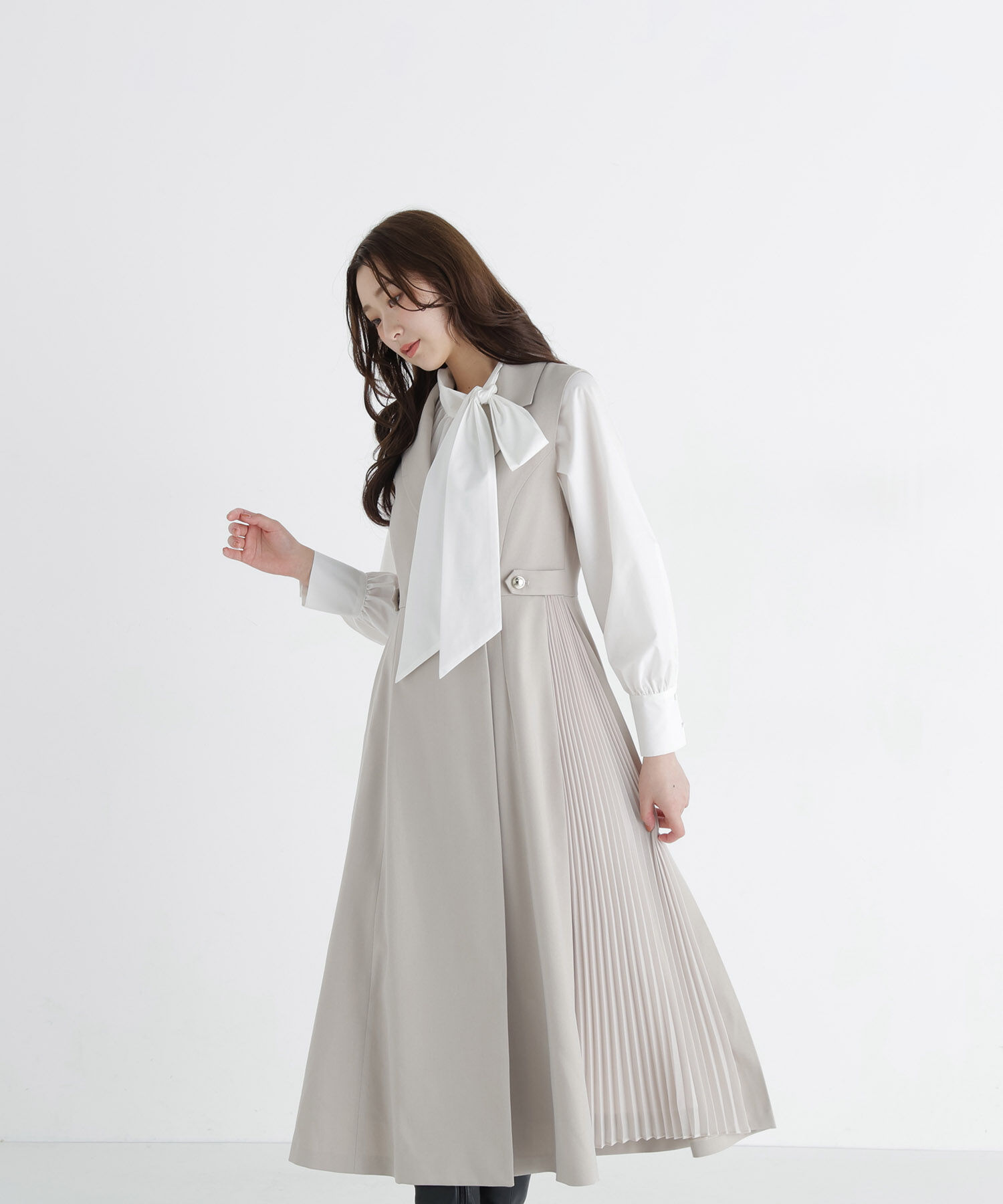  「サイドプリーツジャンスカ　26AW」|ワンピース|