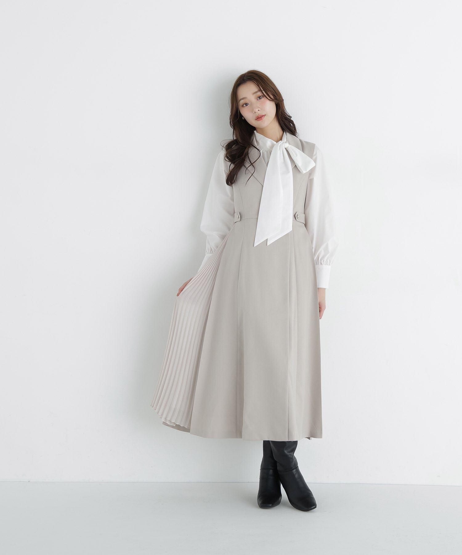  「サイドプリーツジャンスカ　26AW」|ワンピース|