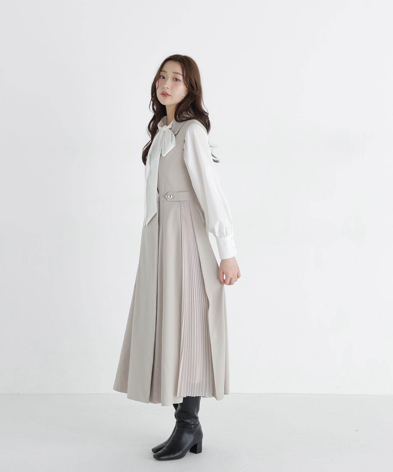  「サイドプリーツジャンスカ　26AW」|ワンピース|