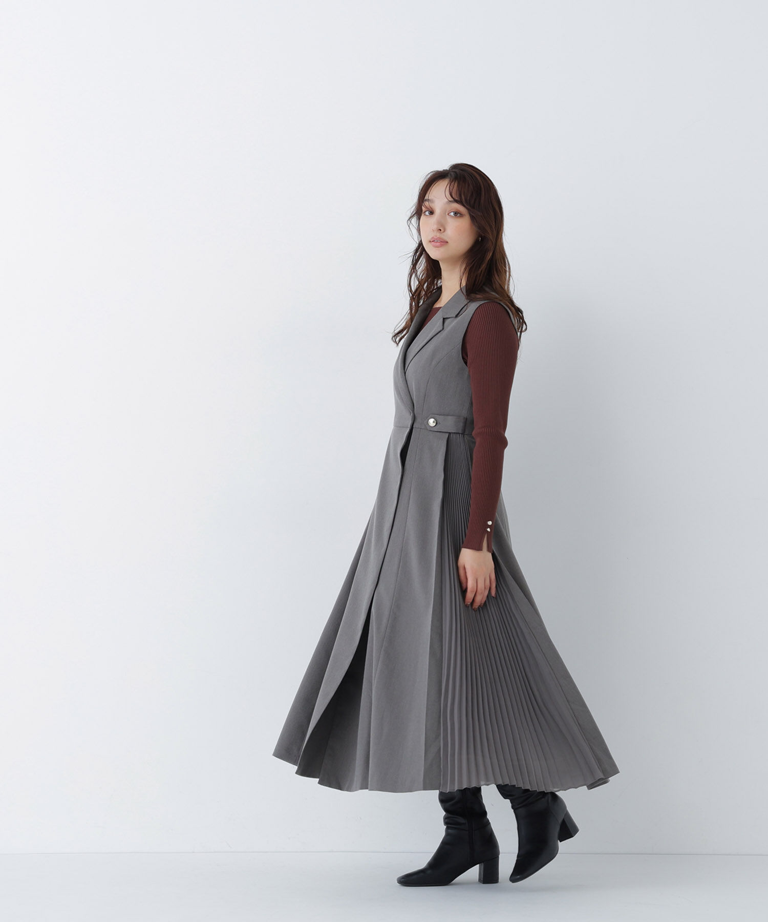 「サイドプリーツジャンスカ　26AW」|ワンピース|