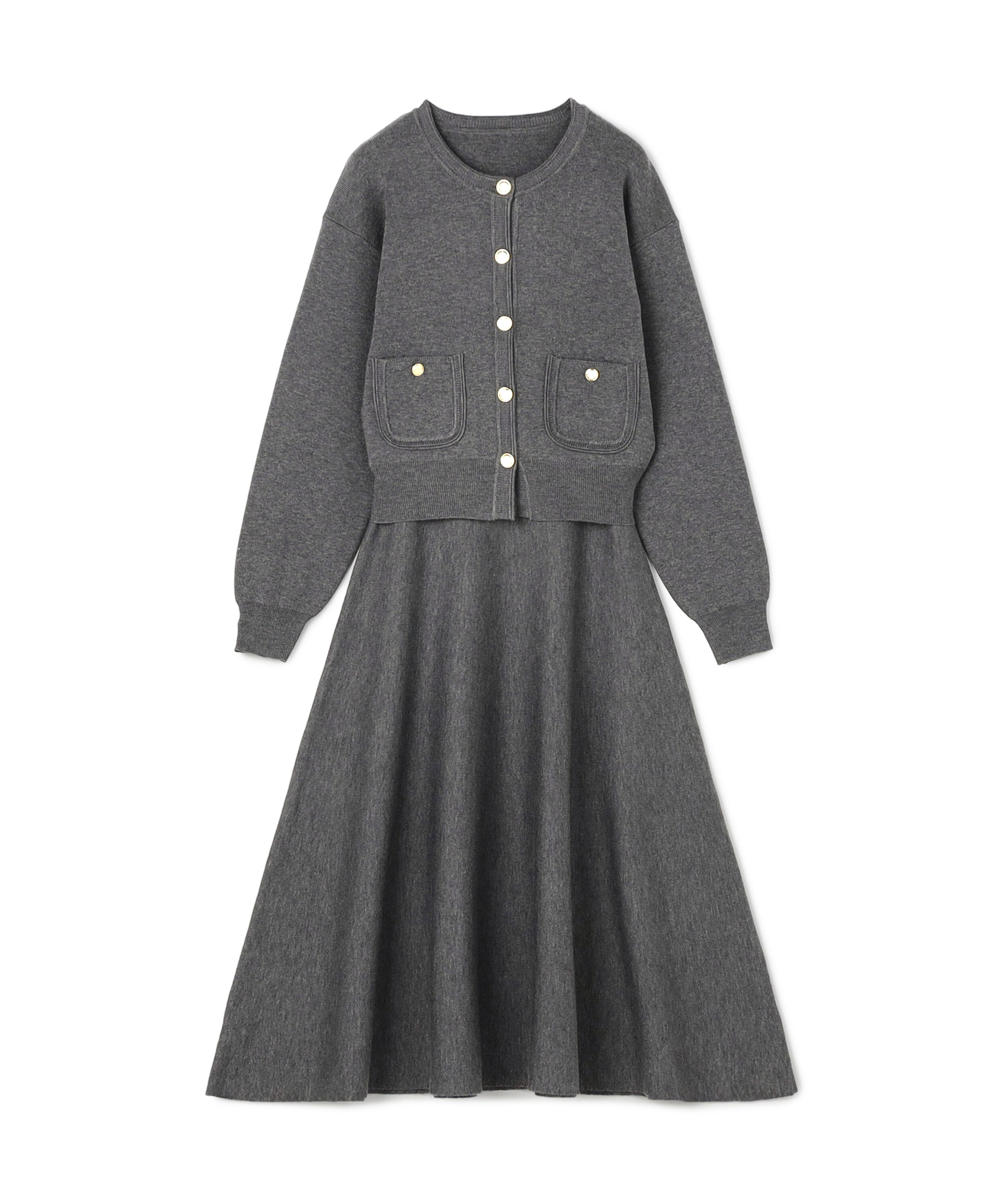  「ダブルフェイスニットセットアップ　26AW」|ワンピース|