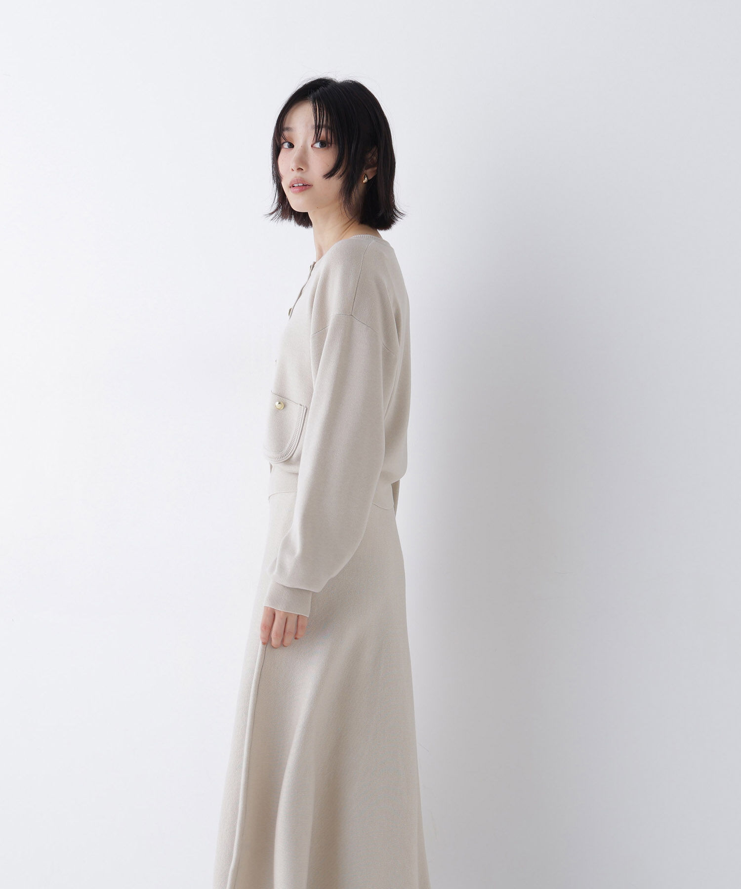  「ダブルフェイスニットセットアップ　26AW」|ワンピース|