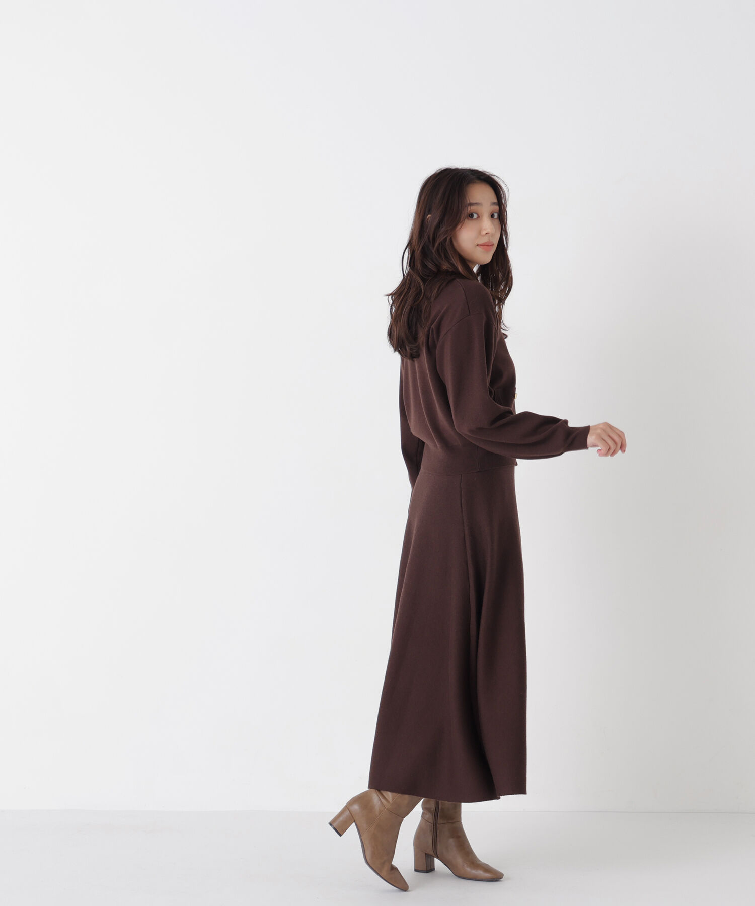  「ダブルフェイスニットセットアップ　26AW」|ワンピース|