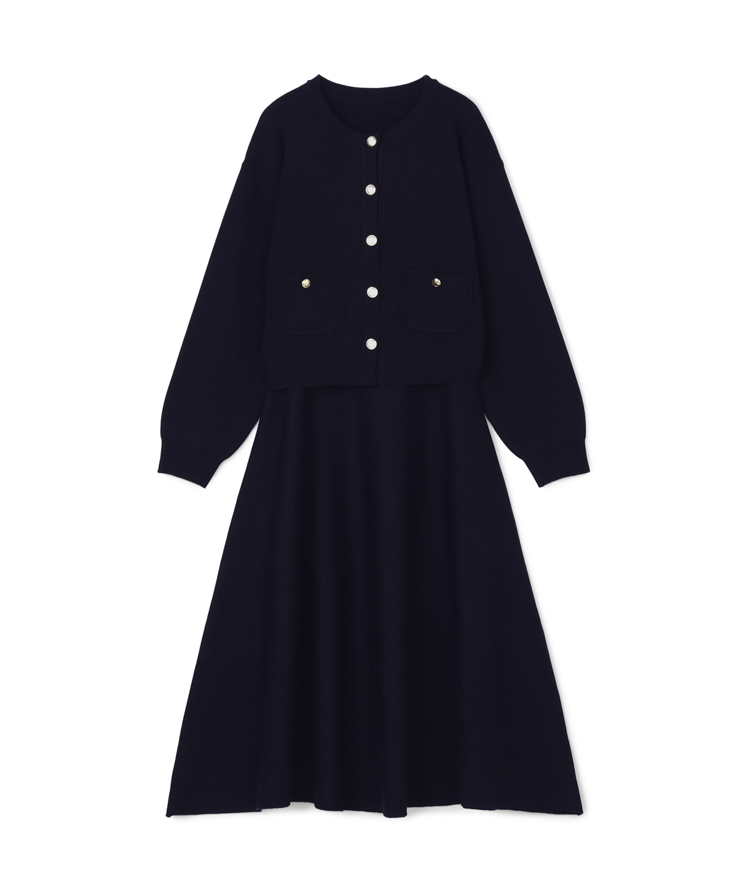  「ダブルフェイスニットセットアップ　26AW」|ワンピース|