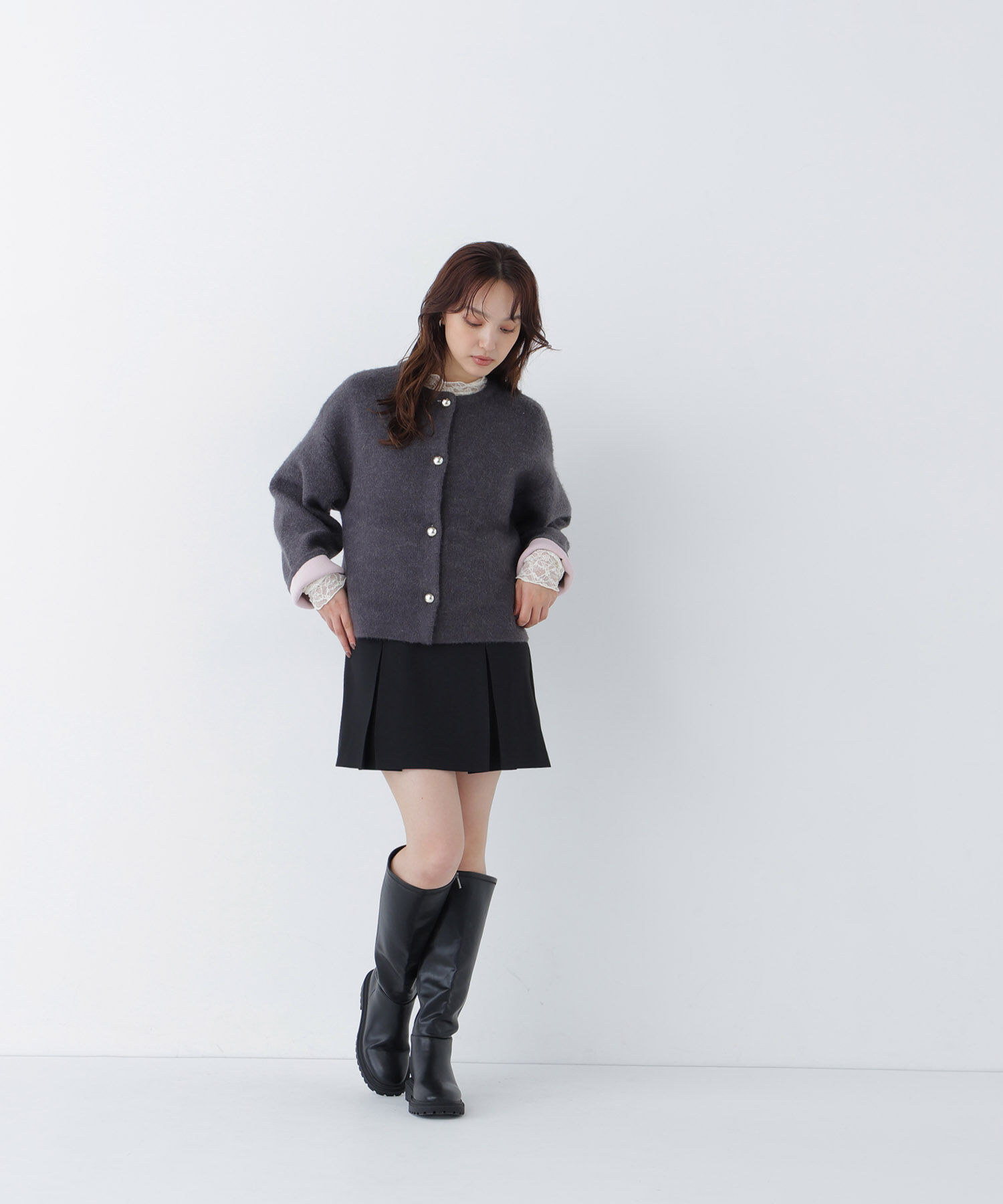 「接結ニットジャケット　26AW」|ニット・セーター|
