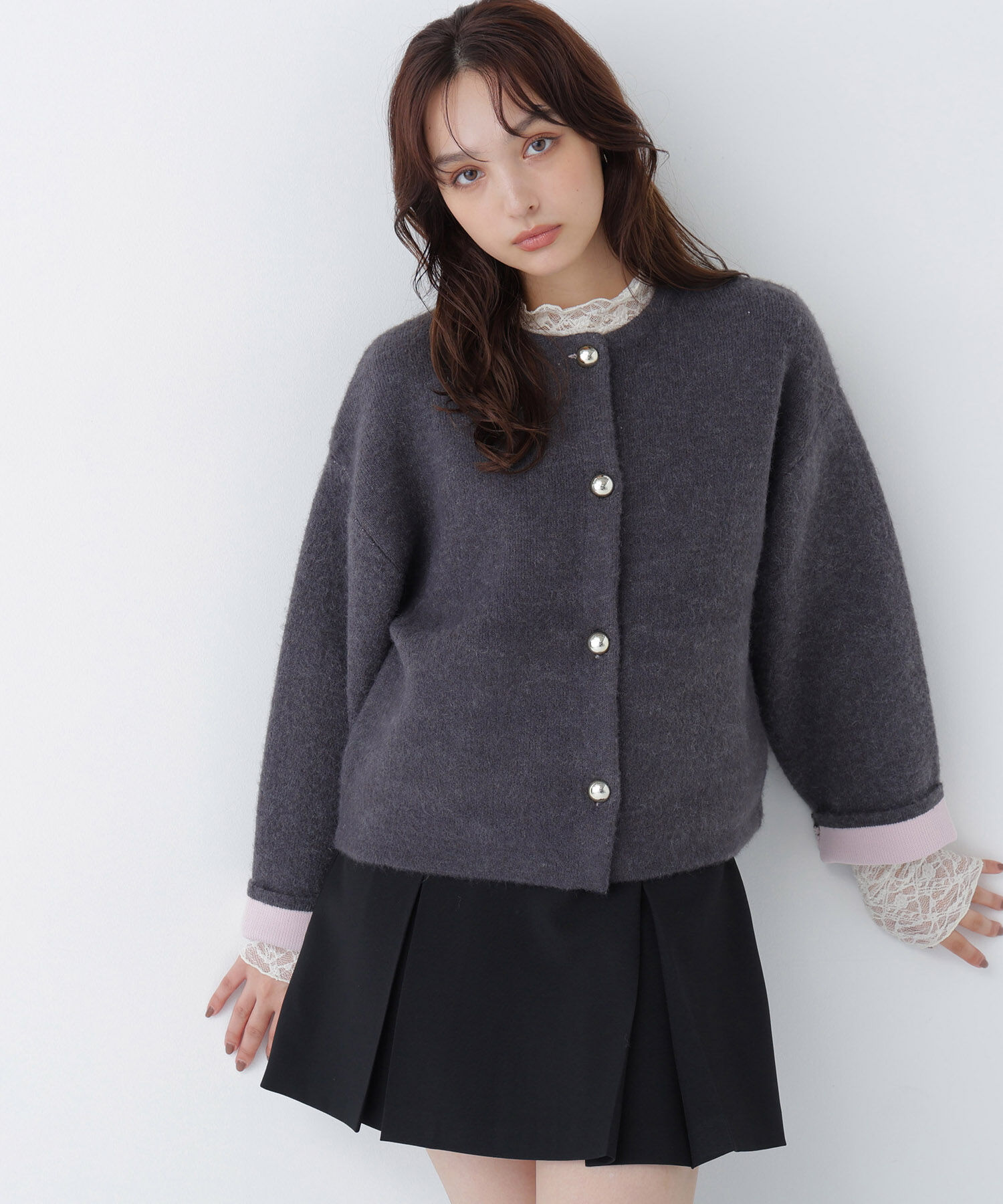  「接結ニットジャケット　26AW」|ニット・セーター|