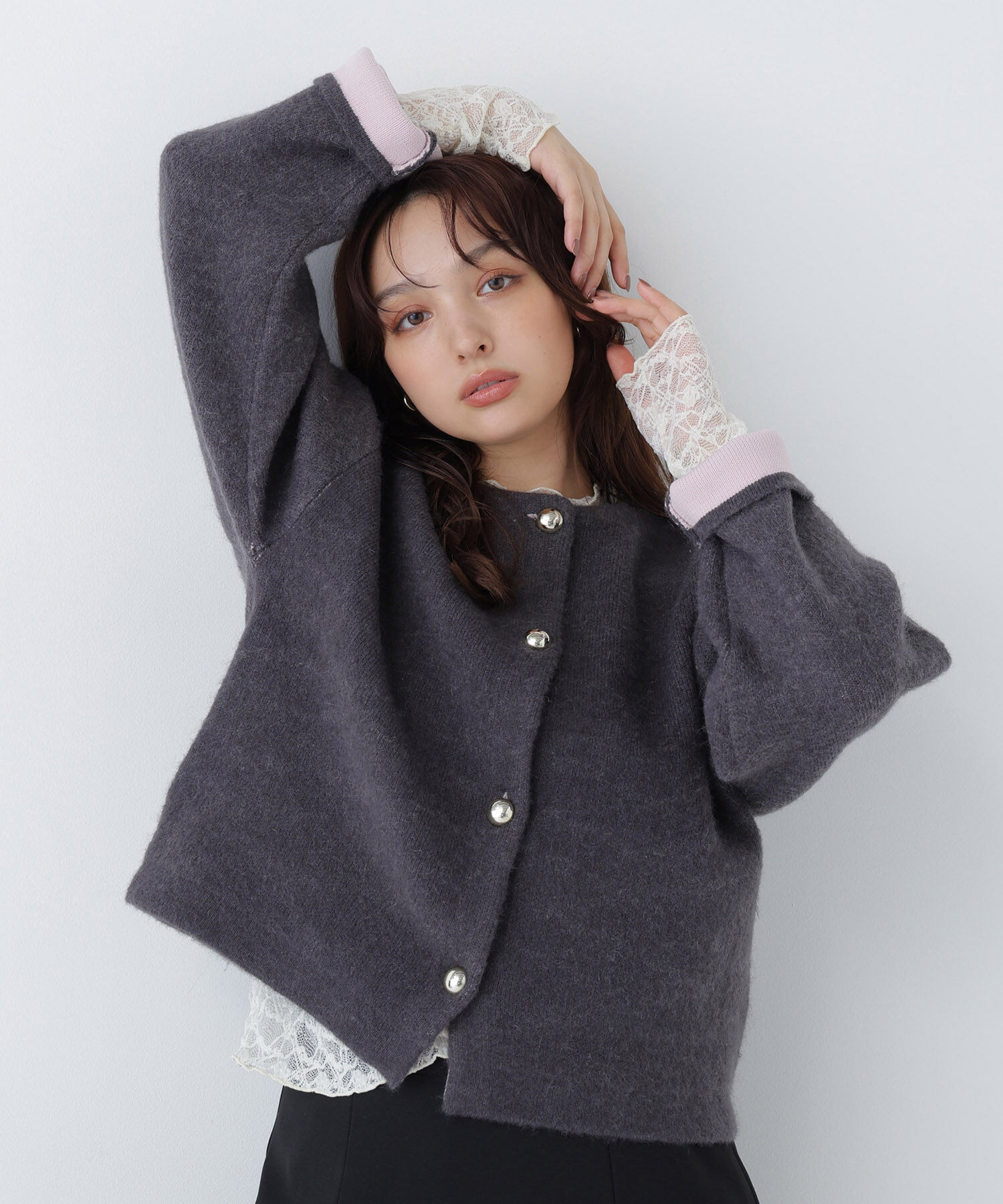  「接結ニットジャケット　26AW」|ニット・セーター|