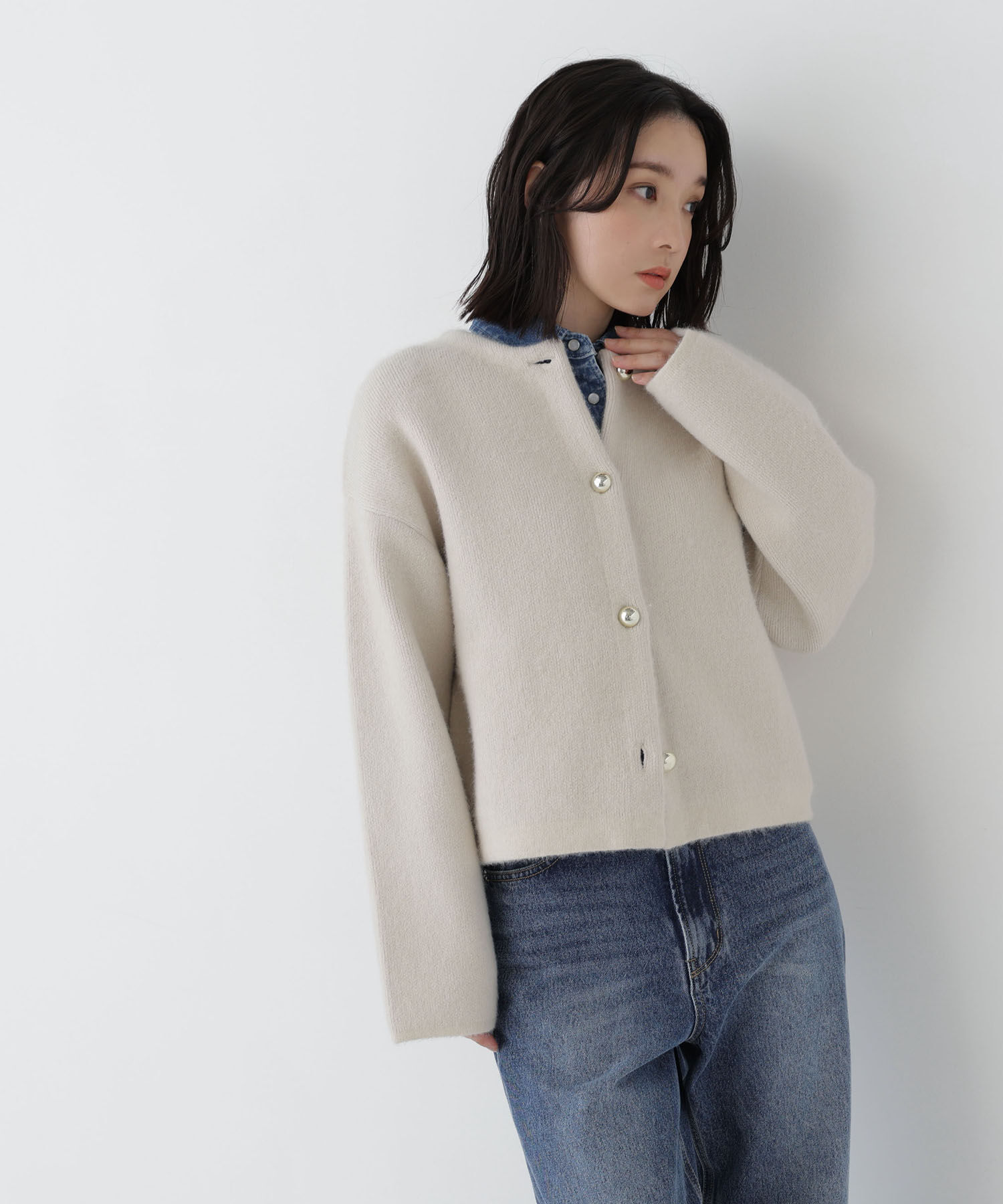  「接結ニットジャケット　26AW」|ニット・セーター|