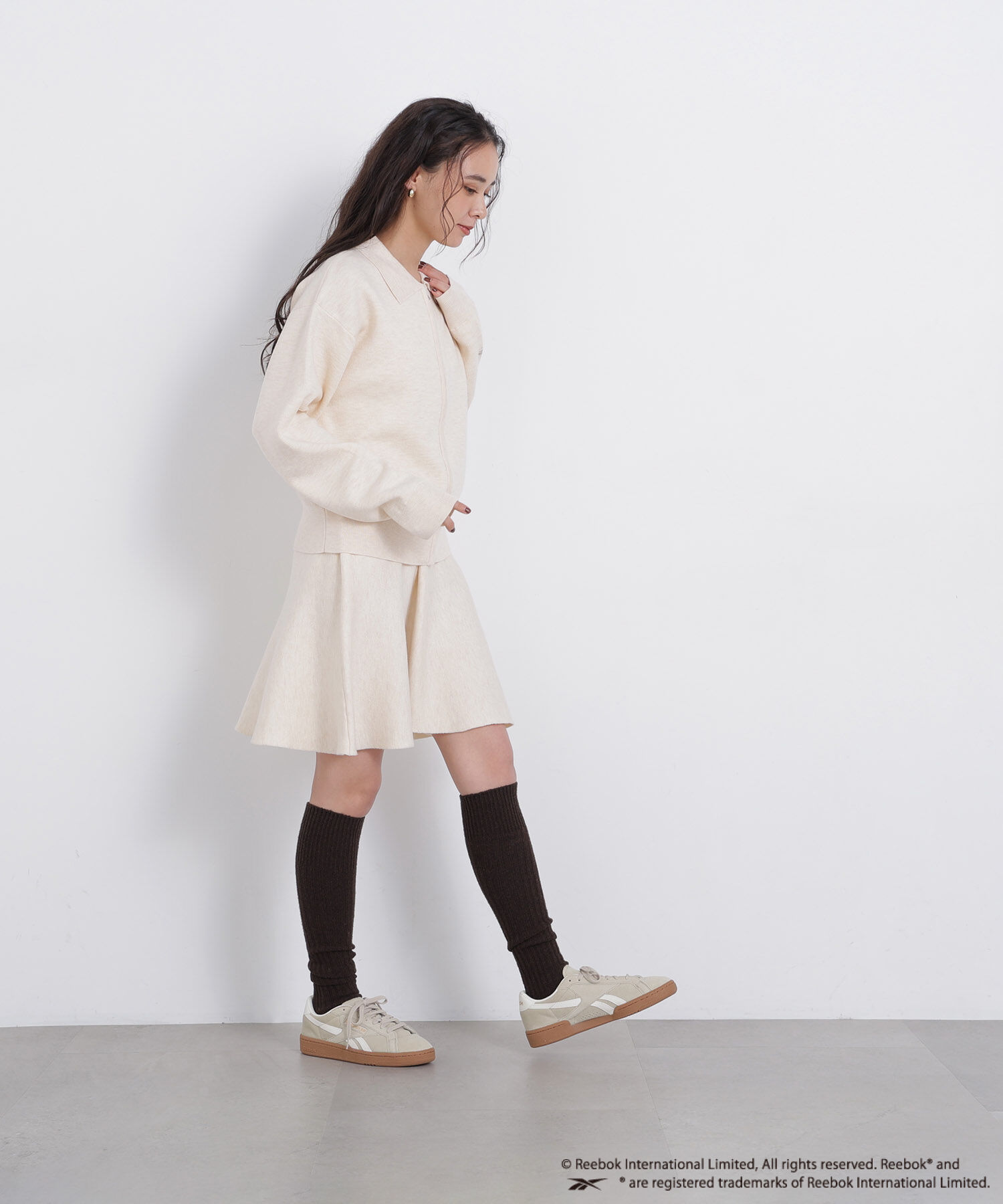  「〈N.〉＜Reebok別注＞ニットセットブルゾン」|ワンピース|