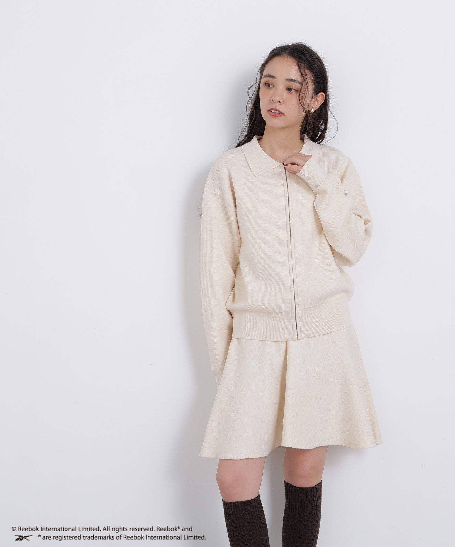  「〈N.〉＜Reebok別注＞ニットセットブルゾン」|ワンピース|