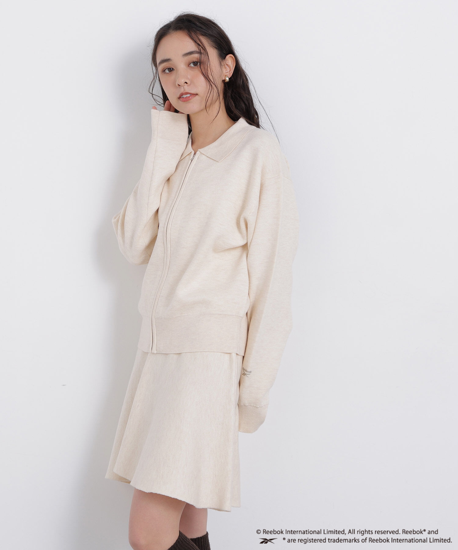  「〈N.〉＜Reebok別注＞ニットセットブルゾン」|ワンピース|