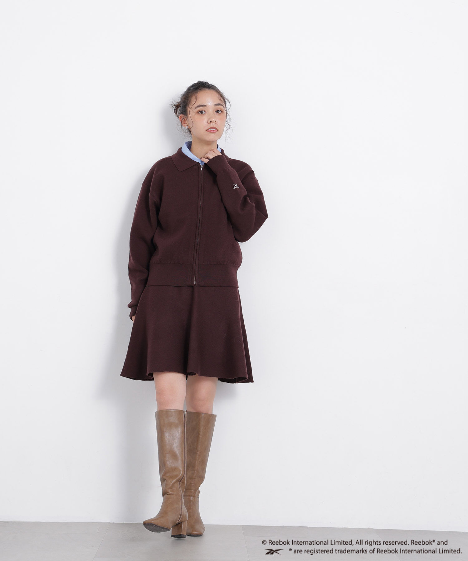  「〈N.〉＜Reebok別注＞ニットセットブルゾン」|ワンピース|