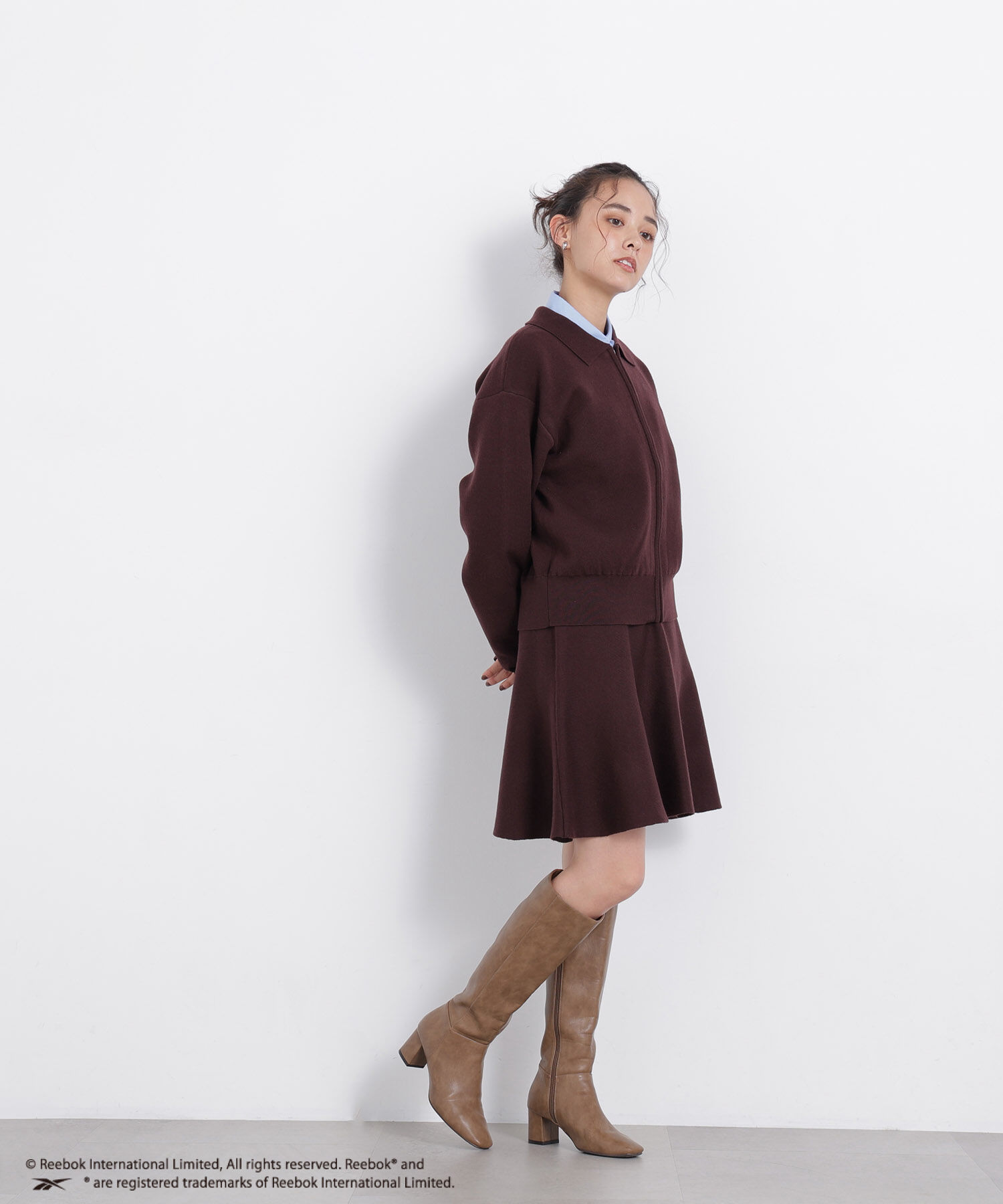  「〈N.〉＜Reebok別注＞ニットセットブルゾン」|ワンピース|