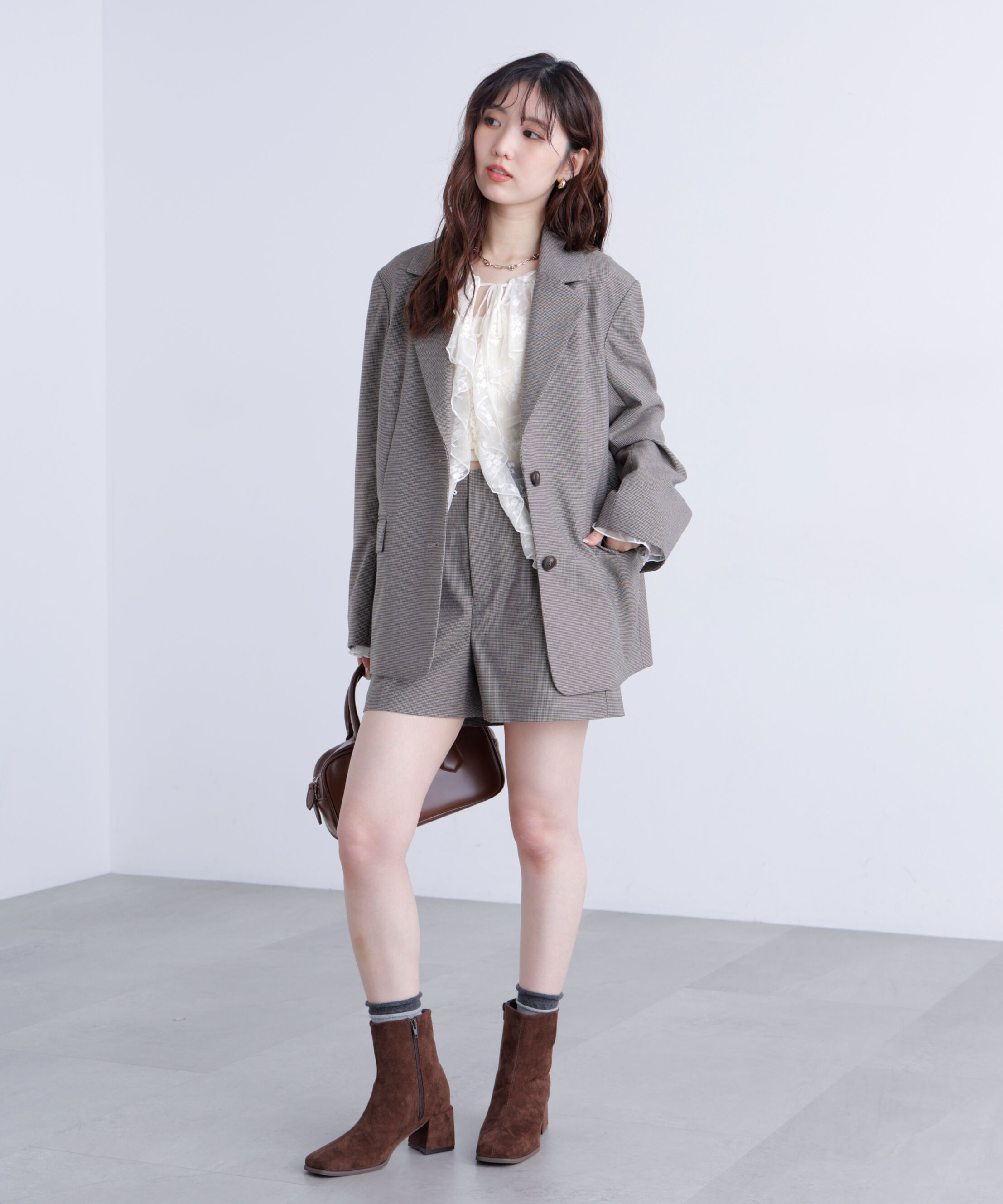  「〈セットアップ対応〉ハイウエストショートパンツ」|その他|