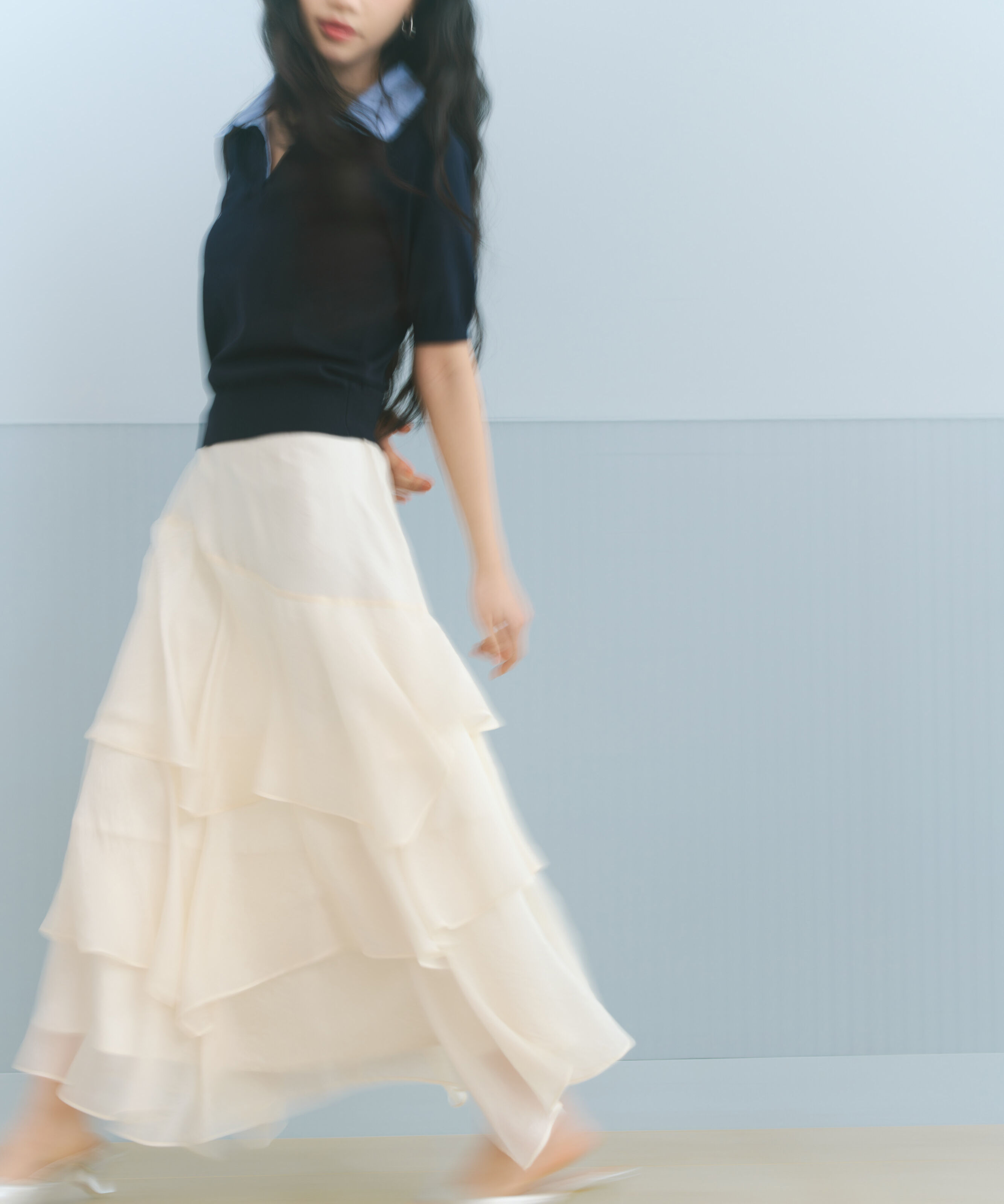 PROPORTION BODY DRESSING「ランダムティアードシアースカート 26SS」|スカート|