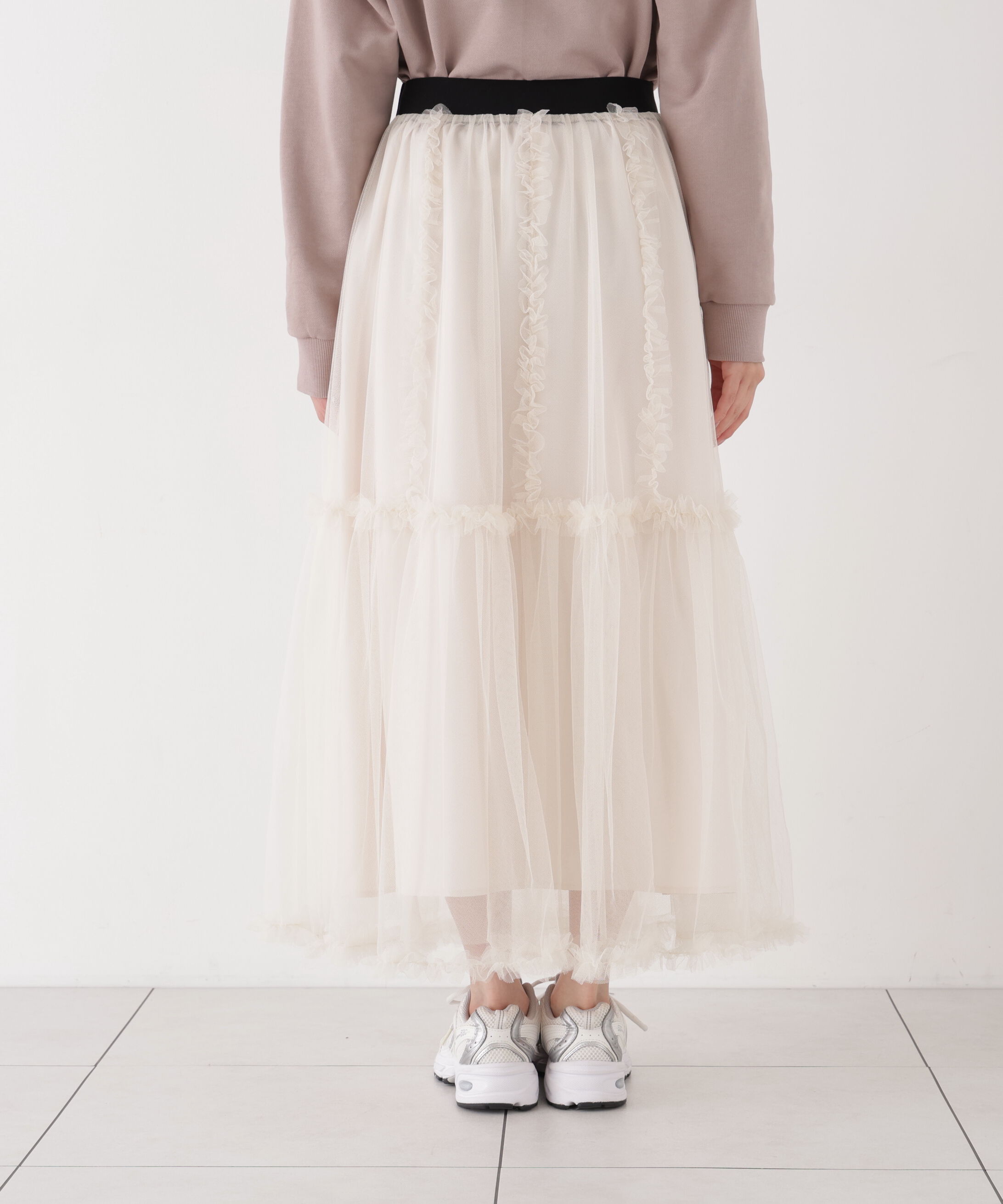 PROPORTION BODY DRESSING「＜EDIT COLOGNE＞フリルチュールスカート」|スカート|