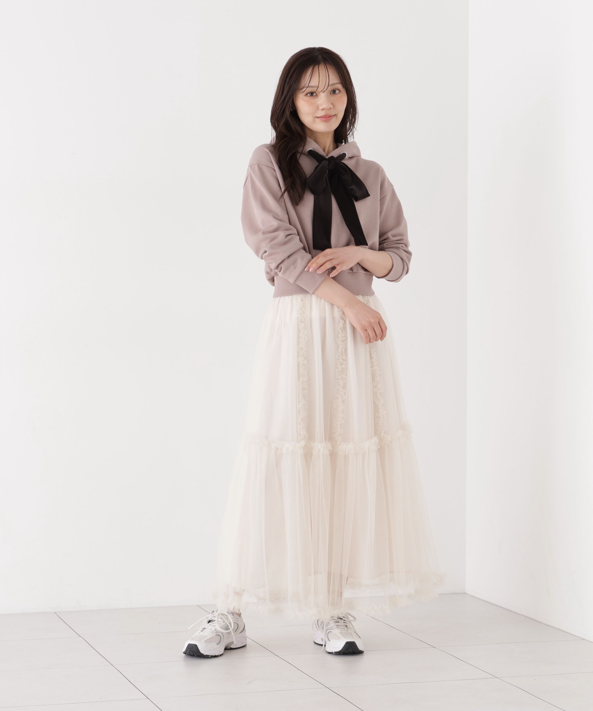 PROPORTION BODY DRESSING「＜EDIT COLOGNE＞フリルチュールスカート」|スカート|