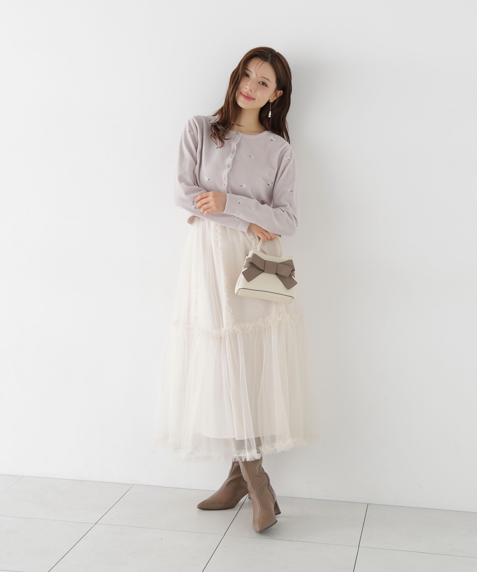 PROPORTION BODY DRESSING「＜EDIT COLOGNE＞フリルチュールスカート」|スカート|