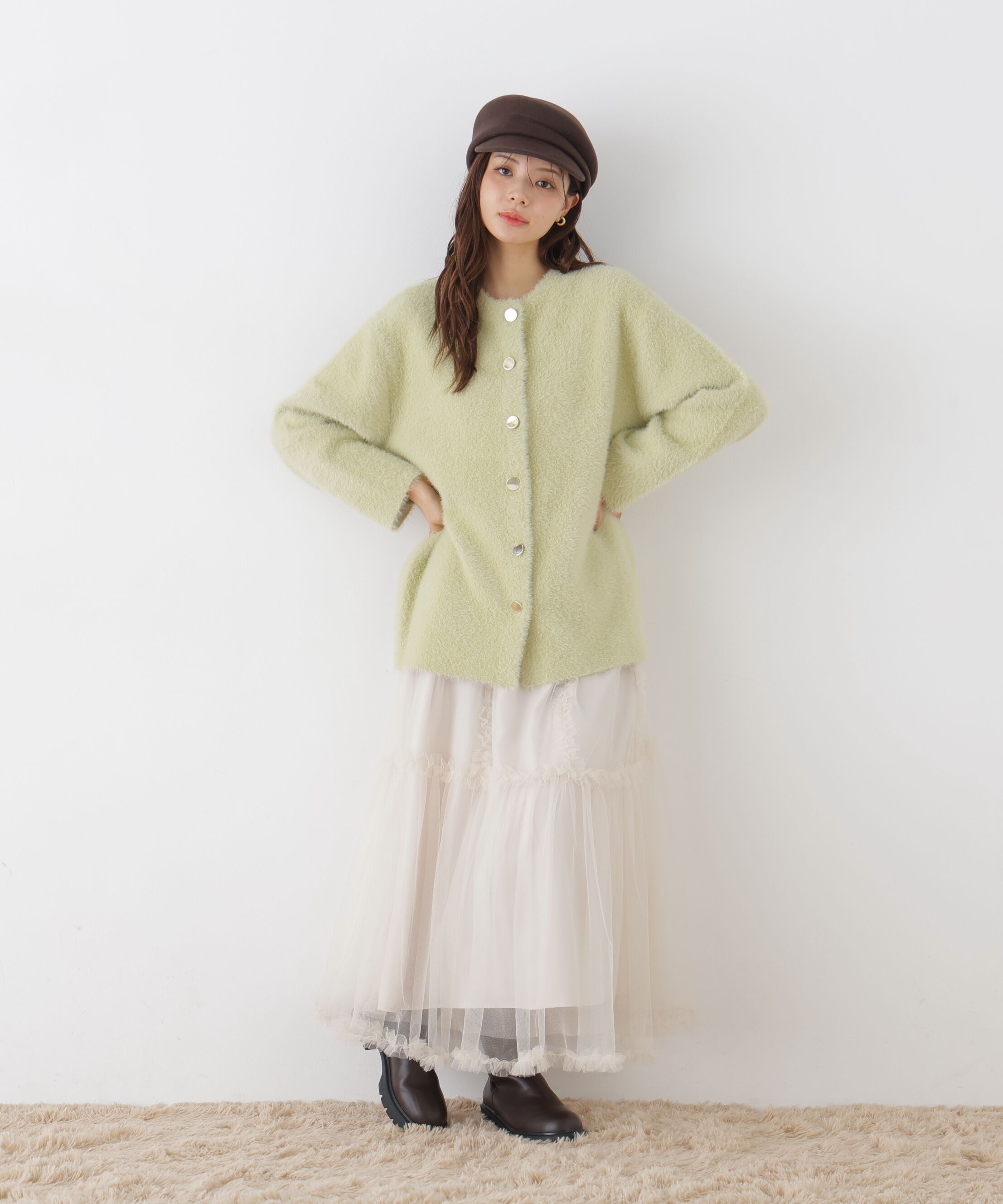 PROPORTION BODY DRESSING「＜EDIT COLOGNE＞フリルチュールスカート」|スカート|