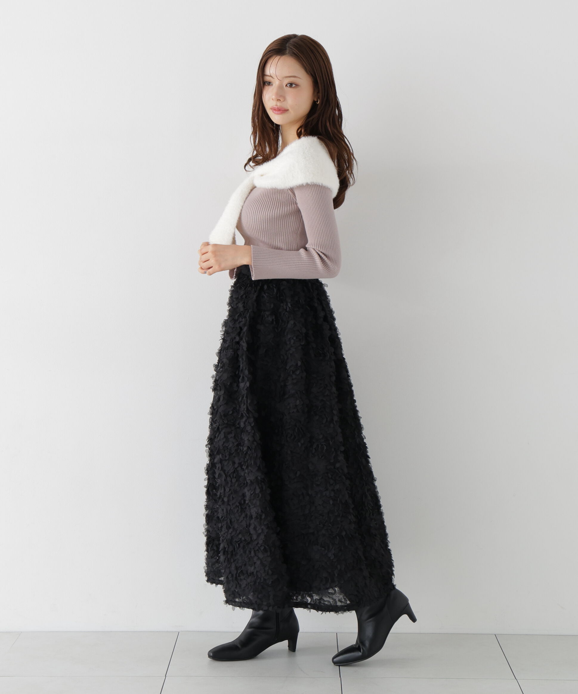PROPORTION BODY DRESSING「チュールレーススカート」|スカート|