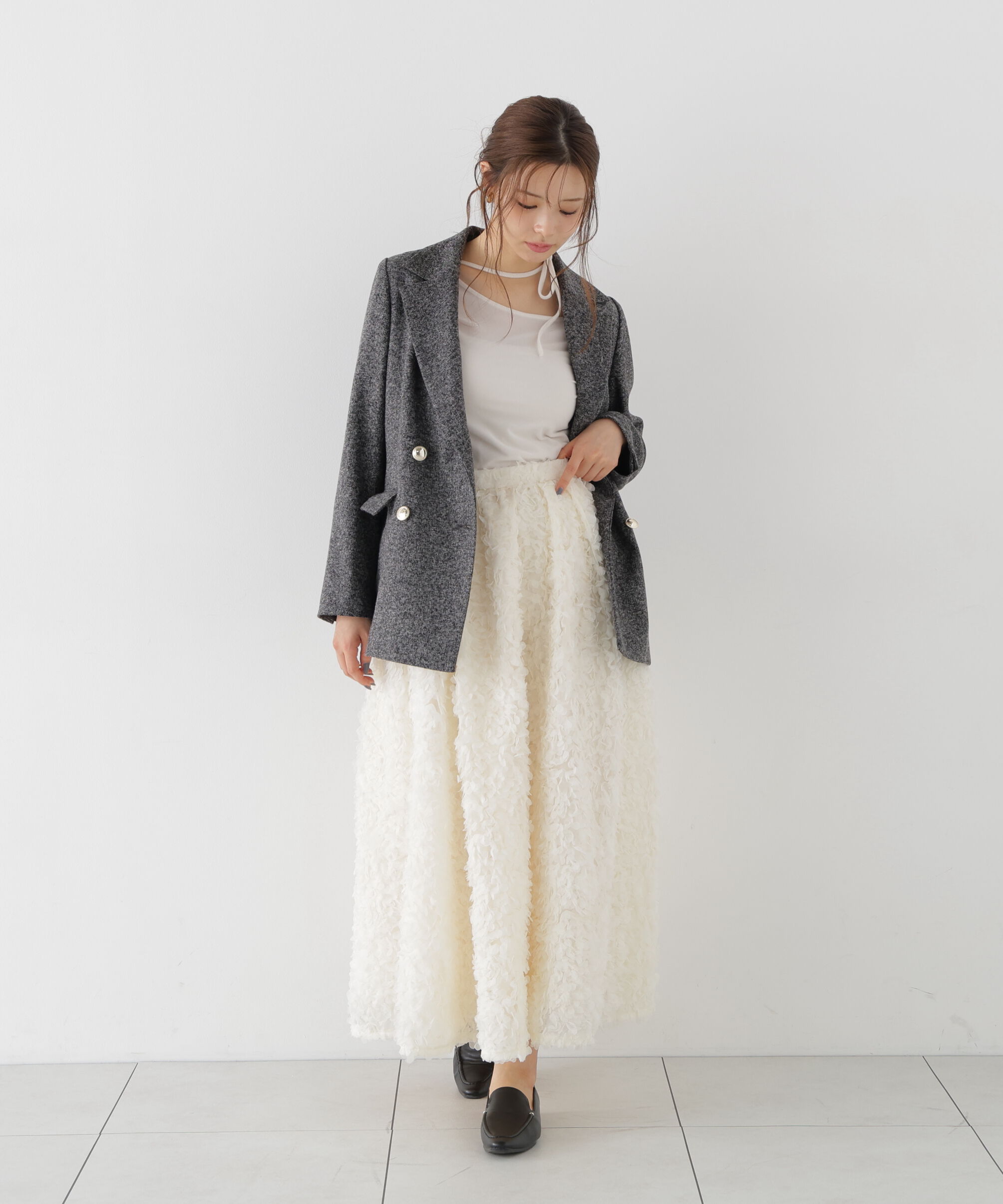 PROPORTION BODY DRESSING「チュールレーススカート」|スカート|