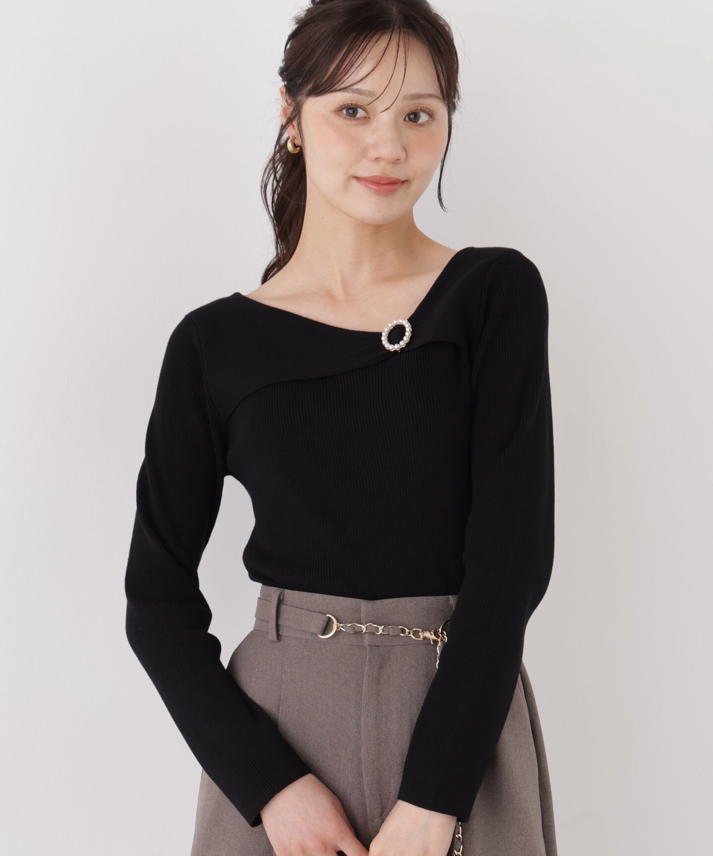 PROPORTION BODY DRESSING「アシメリブニット」|ニット・セーター|