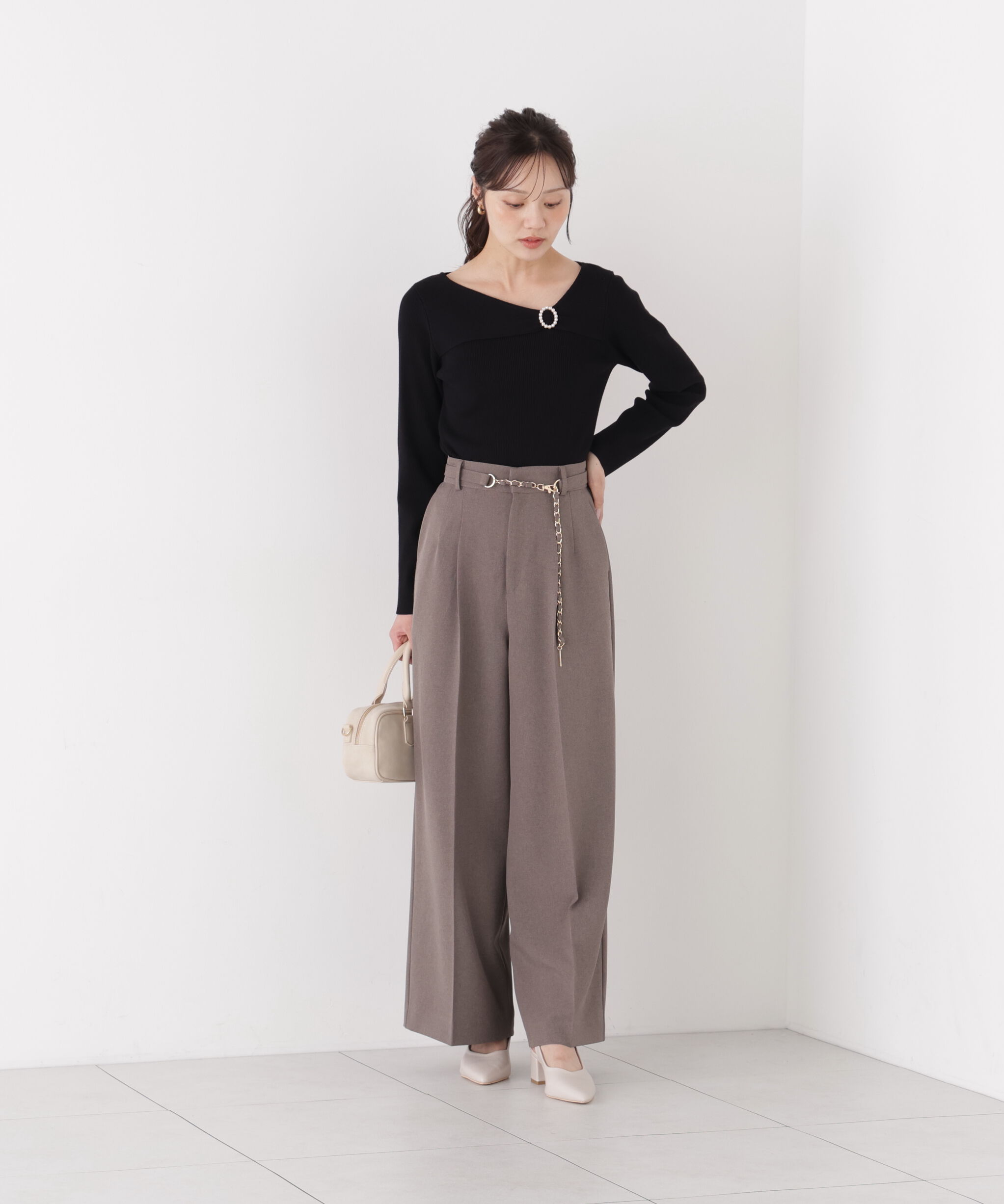 PROPORTION BODY DRESSING「アシメリブニット」|ニット・セーター|