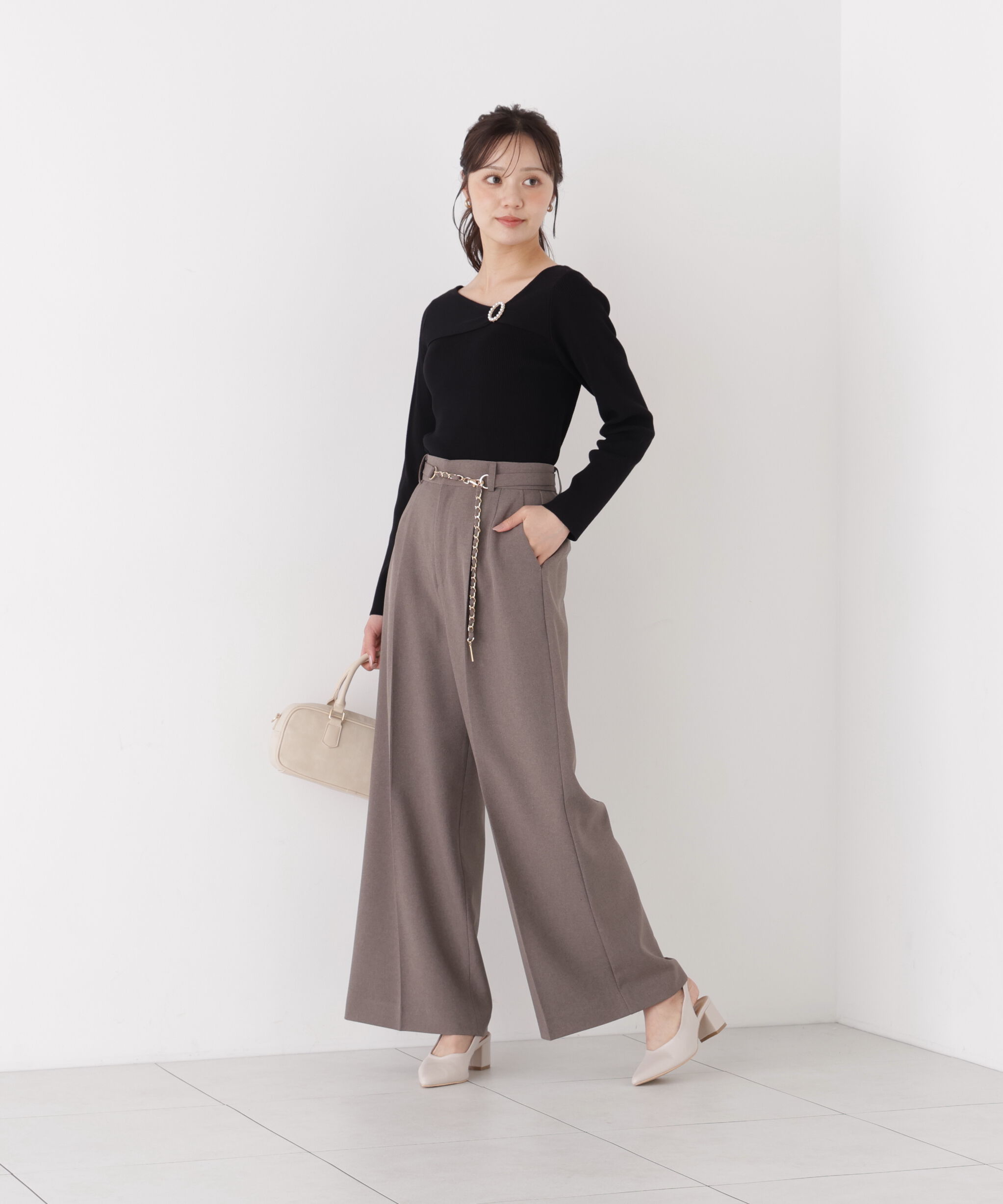 PROPORTION BODY DRESSING「アシメリブニット」|ニット・セーター|